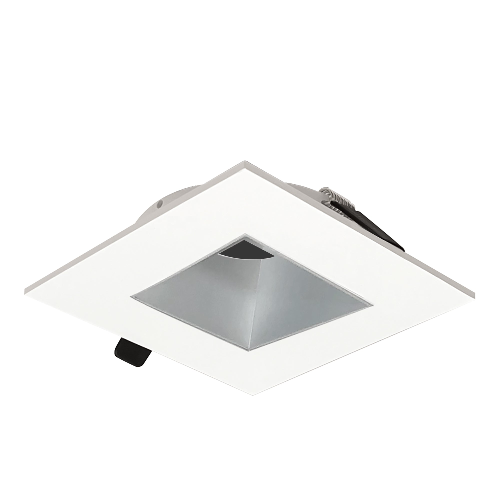 Nora Lighting NIOC-2SNDSQHW - Recessed - 2 Inch Iolite Can-less Square Downlight Trim, Haze Reflector / White Flange