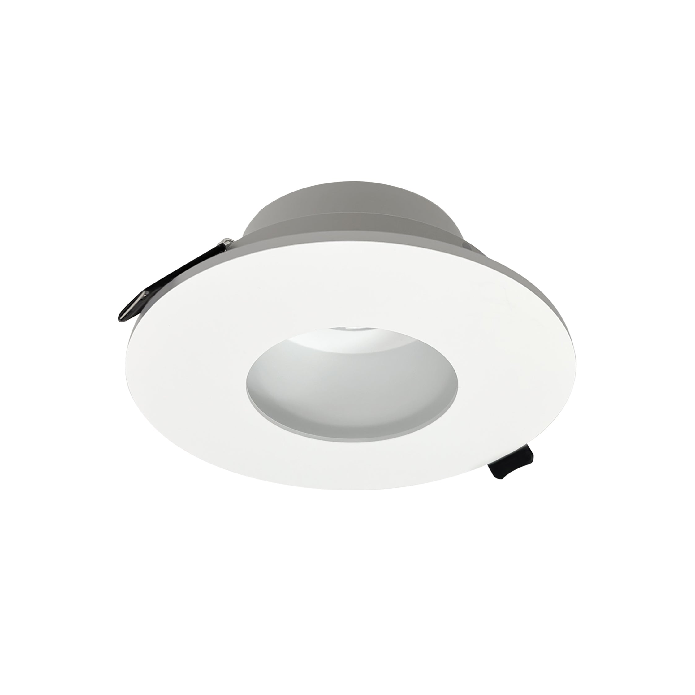 Nora Lighting NIOC-4RPHMPW - Recessed - 4 Inch Iolite Can-less Round Pinhole Trim, Matte Powder White finish