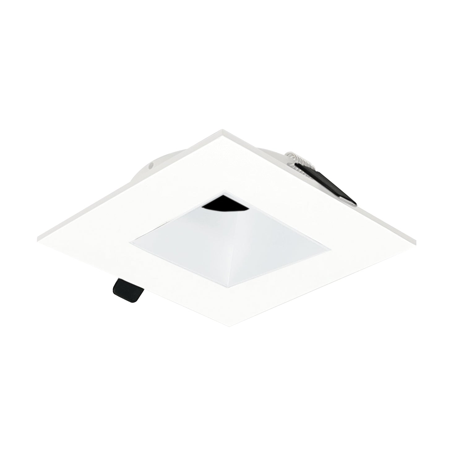 Nora Lighting NIOC-4SNDSQMPW - Recessed - 4 Inch Iolite Can-less Square Downlight Trim, Matte Powder White finish