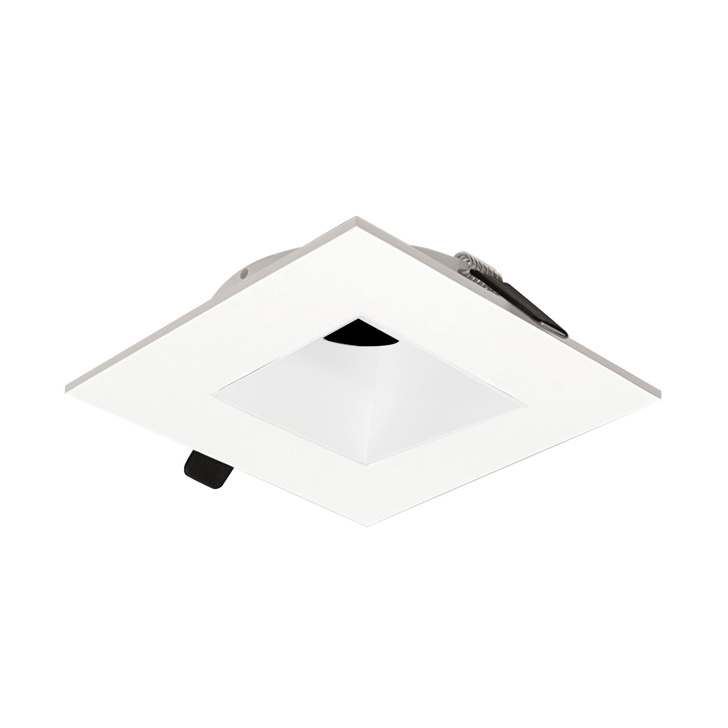 Nora Lighting NIOC-4SNDSQWW - Recessed - 4 Inch Iolite Can-less Square Downlight Trim, White finish