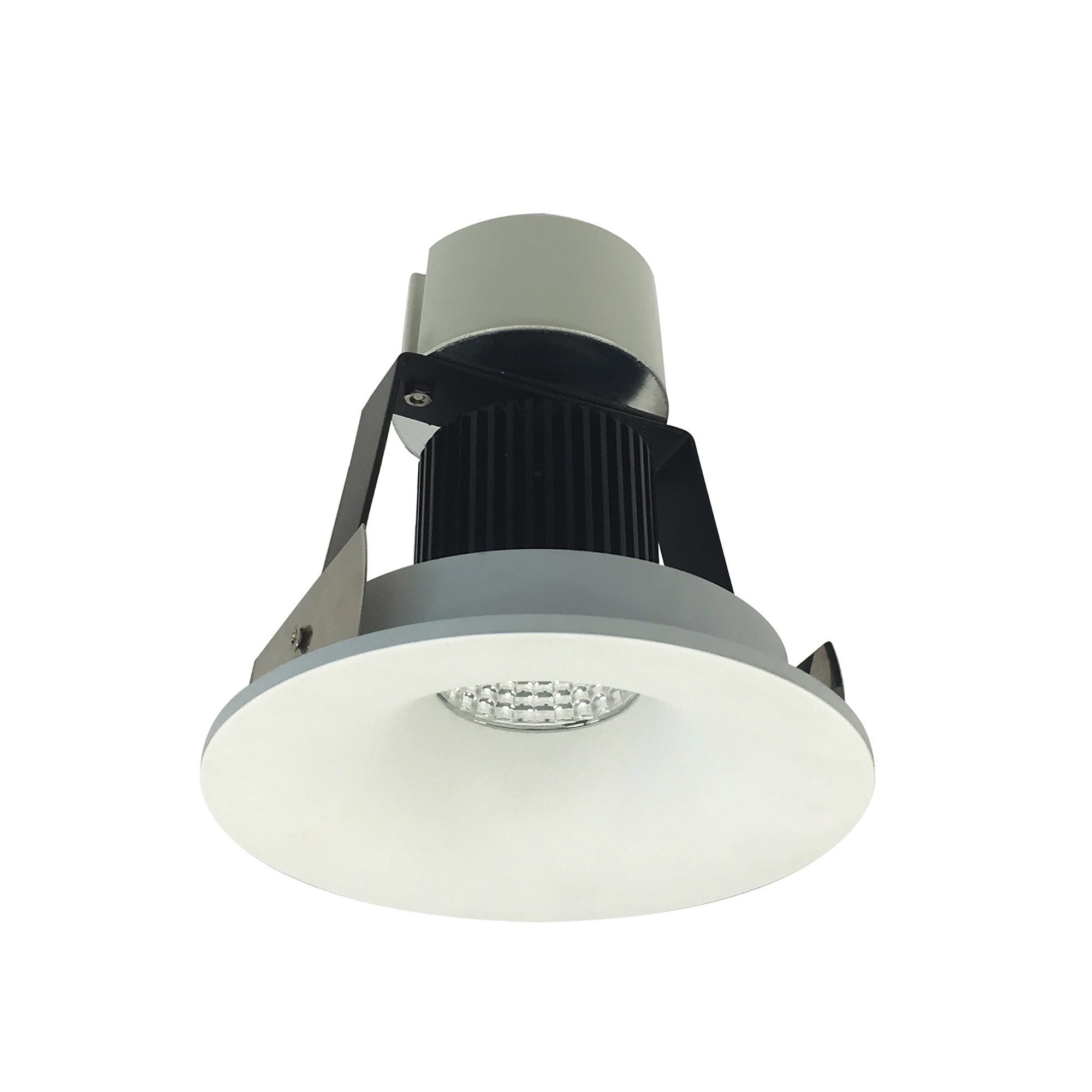 Nora Lighting NIR-4RNB27XWW/10 - Recessed - 4 Inch Iolite LED Round Bullnose Retrofit, 1000lm / 12W, 2700K, White Finish