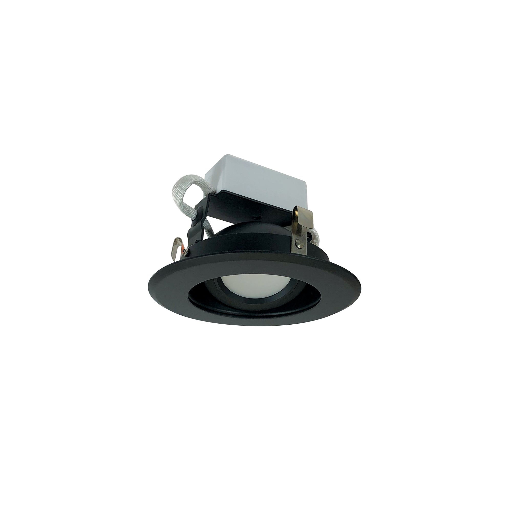 Nora Lighting NLCBC-46930XBB - Recessed - 4 Inch Cobalt Adjustable LED Retrofit, 1000lm / 12W, 3000K, Black Reflector / Black Flange