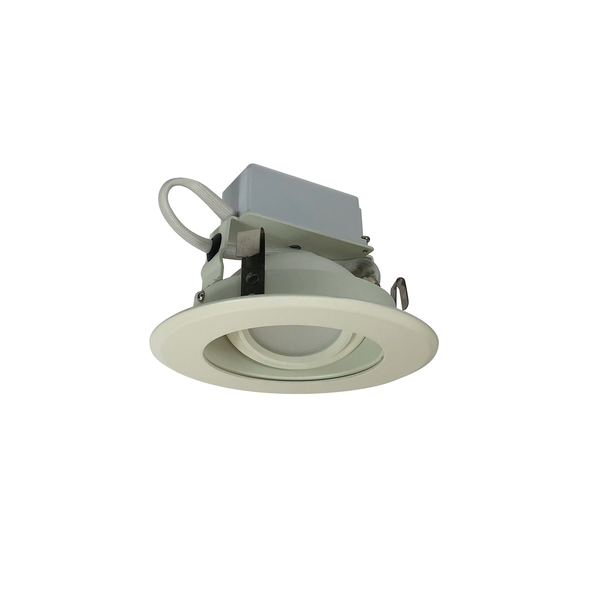 Nora Lighting NLCBC-46927XWW - Recessed - 4 Inch Cobalt Adjustable LED Retrofit, 1000lm / 12W, 2700K, White Reflector / White Flange