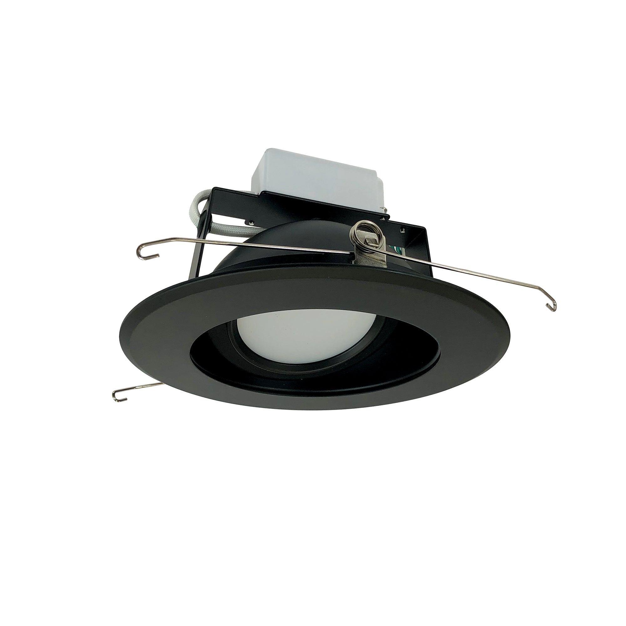 Nora Lighting NLCBC-66927XBB - Recessed - 6 Inch Cobalt Adjustable LED Retrofit, 1200lm / 14W, 2700K, Black Reflector / Black Flange