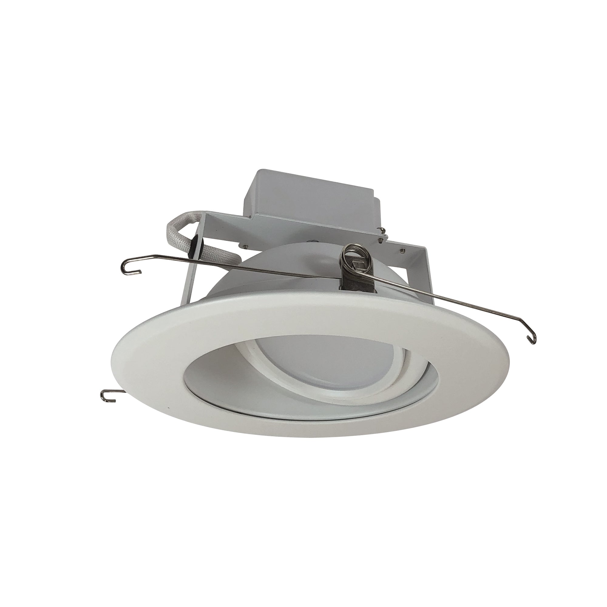 Nora Lighting NLCBC-66927XWW - Recessed - 6 Inch Cobalt Adjustable LED Retrofit, 1200lm / 14W, 2700K, White Reflector / White Flange