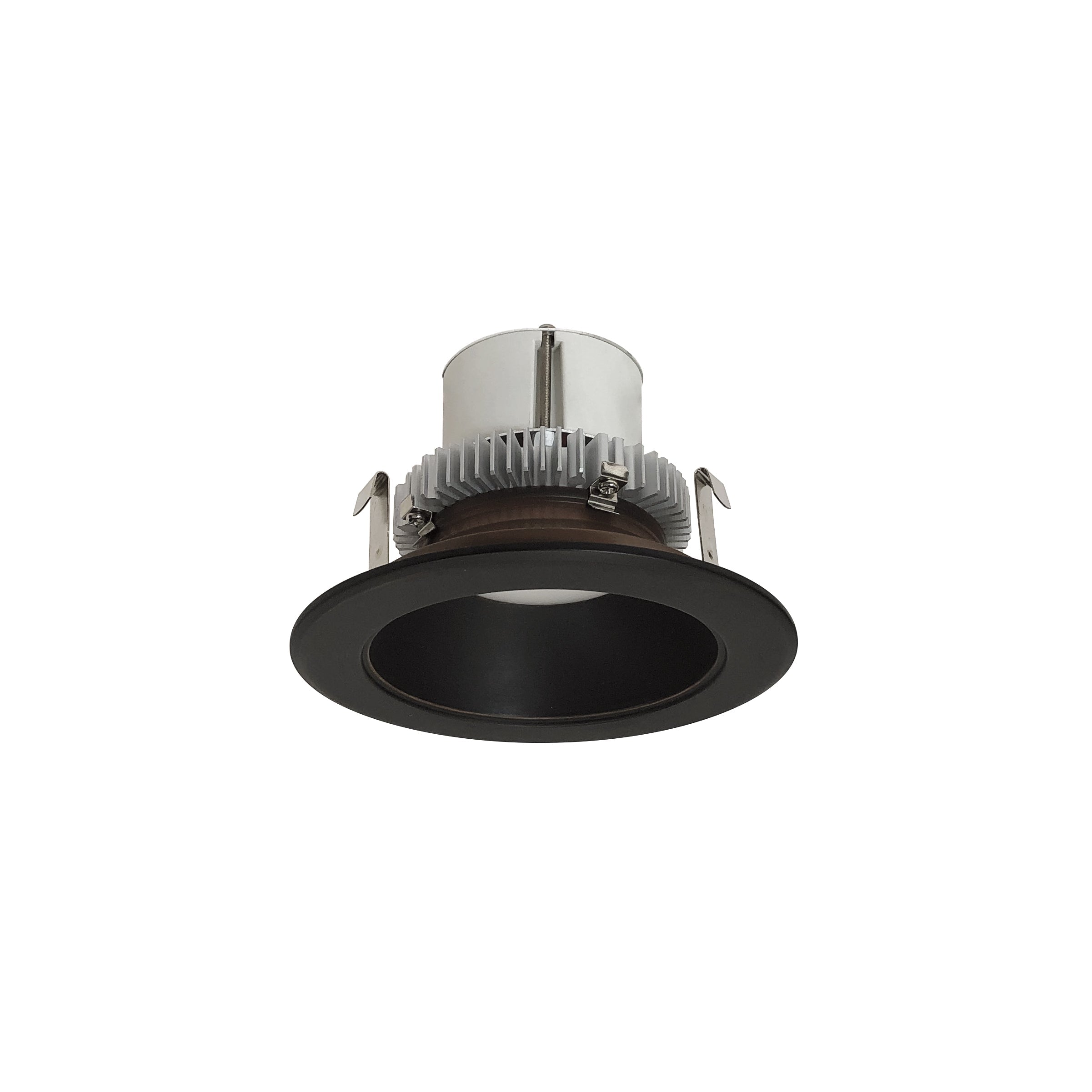 Nora Lighting NLCBC2-45135BZBZ/10EM - Recessed - 4 Inch Cobalt Click LED Retrofit, Round Reflector, 1000lm / 12W, 3500K, Bronze Reflector / Bronze Flange, Pre-Wired for Emergency