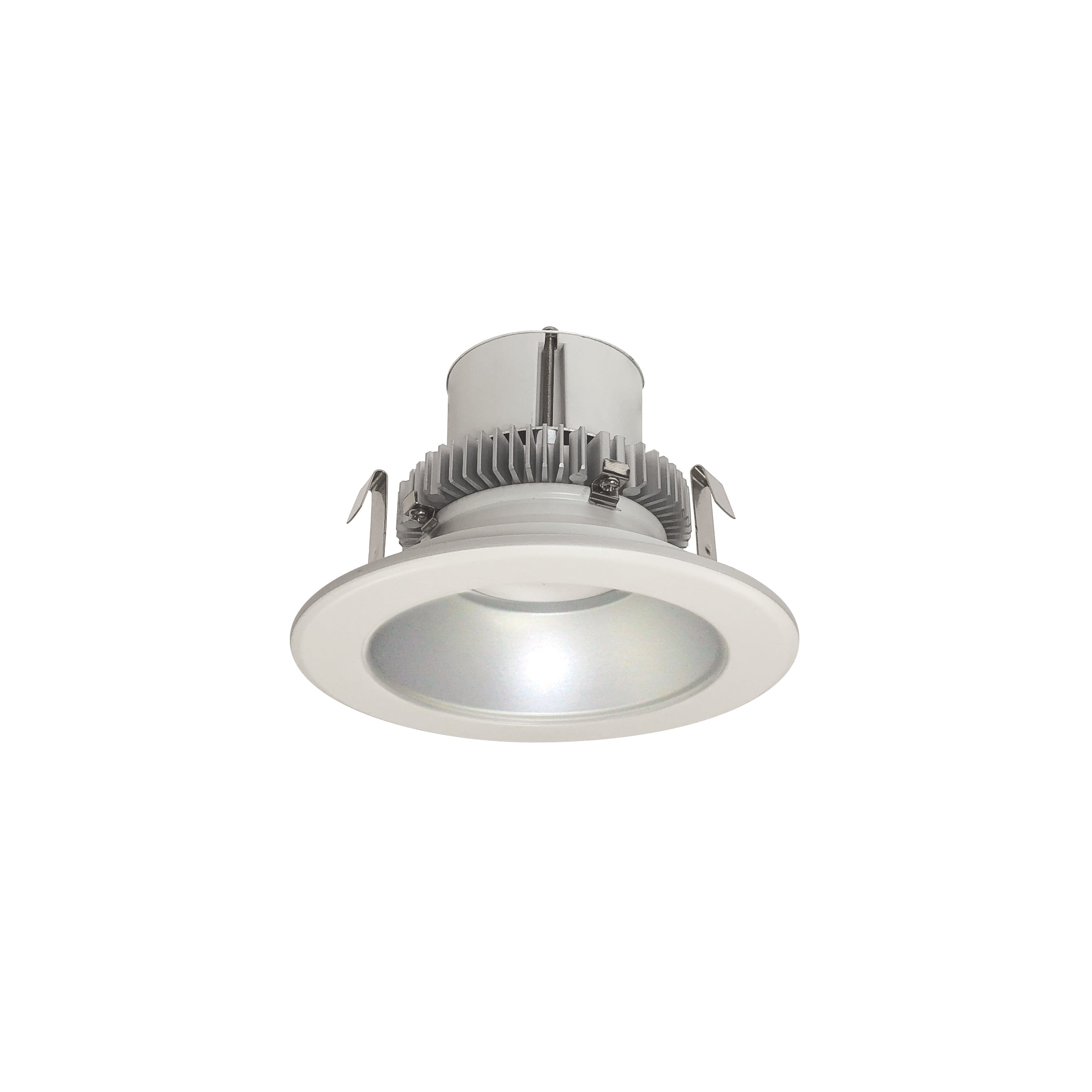 Nora Lighting NLCBC2-45127HZW/10 - Recessed - 4 Inch Cobalt Click LED Retrofit, Round Reflector, 1000lm / 12W, 2700K, Haze Reflector / White Flange