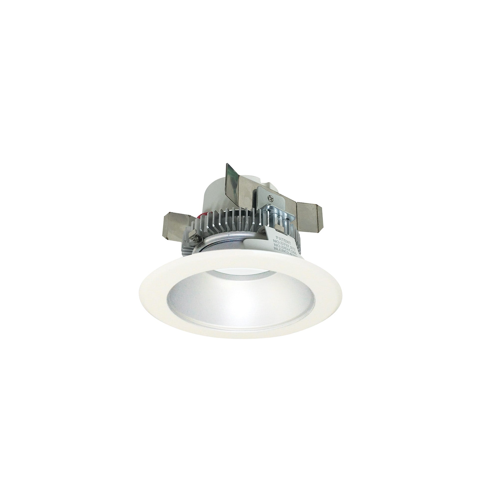 Nora Lighting NLCBC2-45130HZW/AEM - Recessed - 4 Inch Cobalt Click LED Retrofit, Round Reflector, 750lm / 10W, 3000K, Haze Reflector / White Flange, Pre-Wired for Emergency