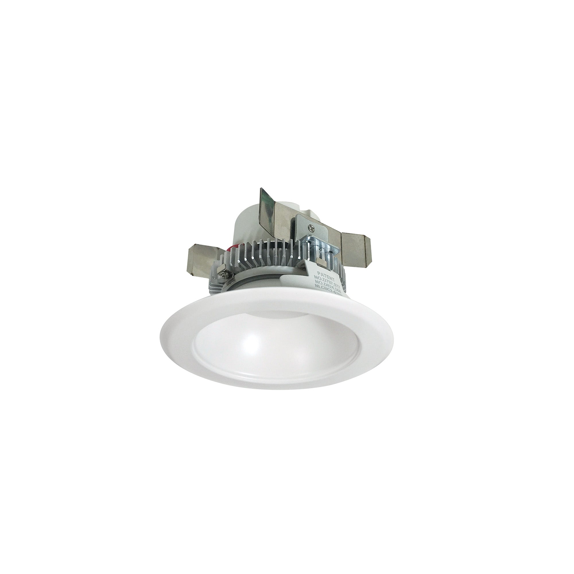 Nora Lighting NLCBC2-45127WW/ALE4EM - Recessed - 4 Inch Cobalt Click LED Retrofit, Round Reflector, 750lm / 10W, 2700K, White Reflector / White Flange, 120V-277V input; Triac / ELV / 0-10V dimming, Pre-Wired for Emergency