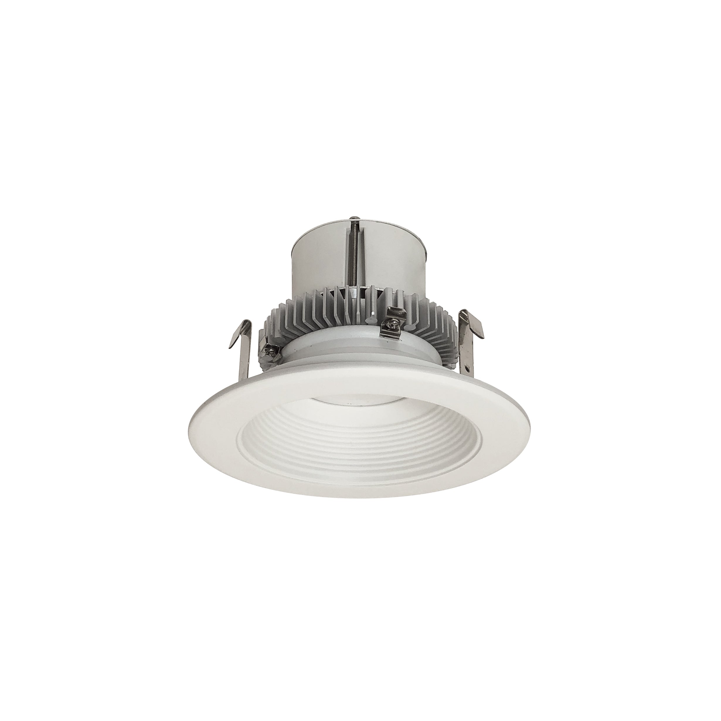 Nora Lighting NLCBC2-45227MPW/10 - Recessed - 4 Inch Cobalt Click LED Retrofit, Baffle, 1000lm / 12W, 2700K, Matte Powder White Baffle / Matte Powder White Flange