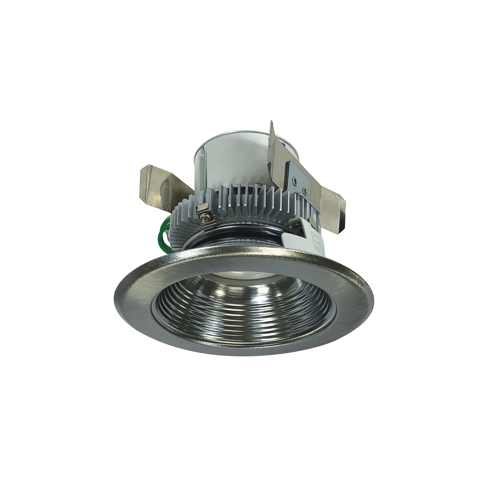 Nora Lighting NLCBC2-45235NN/ALE4 - Recessed - 4 Inch Cobalt Click LED Retrofit, Baffle, 750lm / 10W, 3500K, Natural Metal Baffle / Natural Metal Flange, 120V-277V input; Triac / ELV / 0-10V dimming