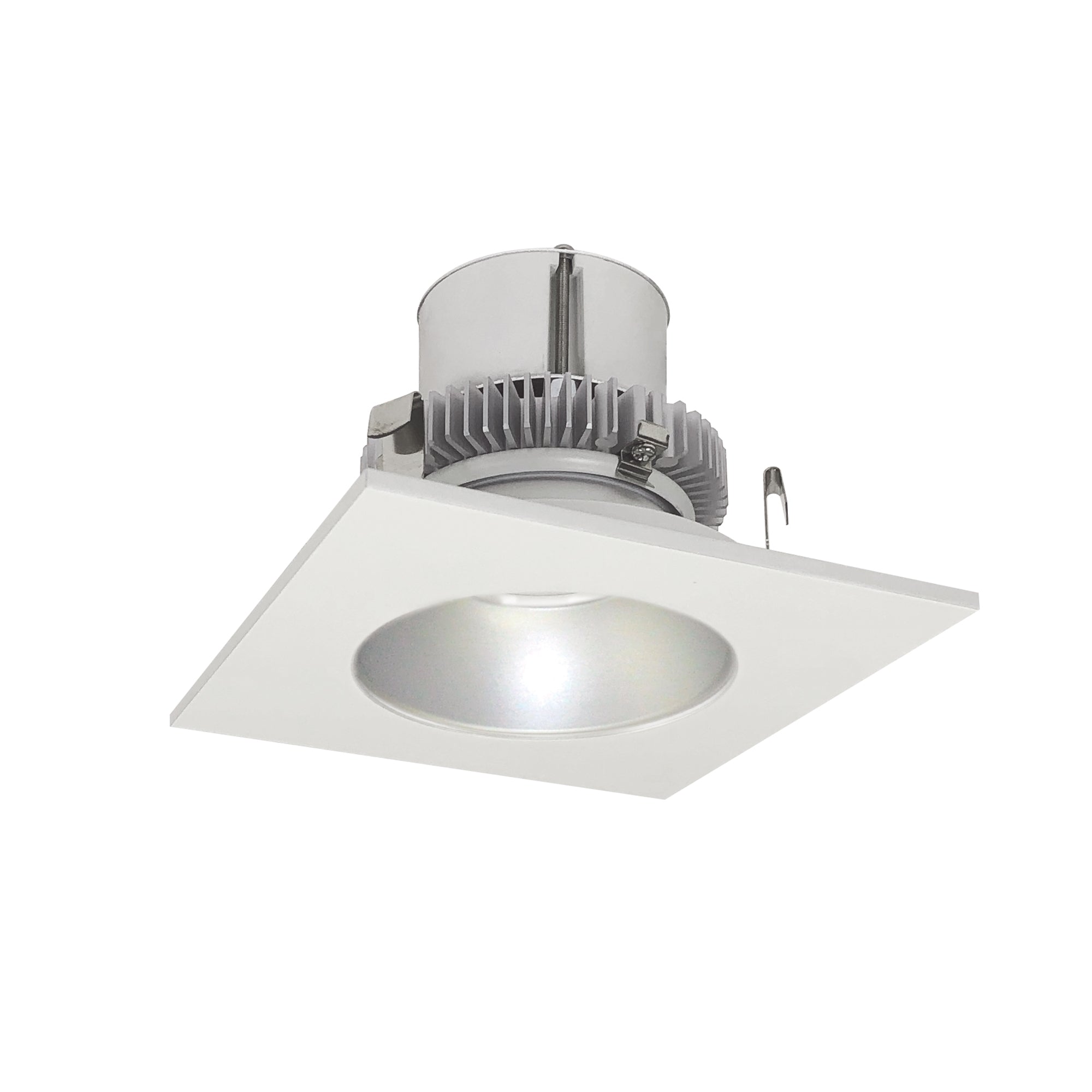 Nora Lighting NLCBC2-45340HZW/10 - Recessed - 4 Inch Cobalt Click LED Retrofit, Square Reflector with Round Aperture, 1000lm / 12W, 4000K, Haze Reflector / White Flange