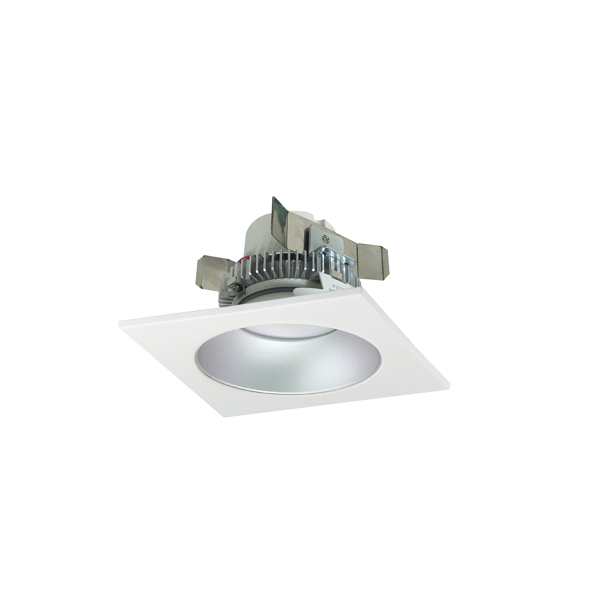 Nora Lighting NLCBC2-45330HZW/A - Recessed - 4 Inch Cobalt Click LED Retrofit, Square Reflector with Round Aperture, 750lm / 10W, 3000K, Haze Reflector / White Flange