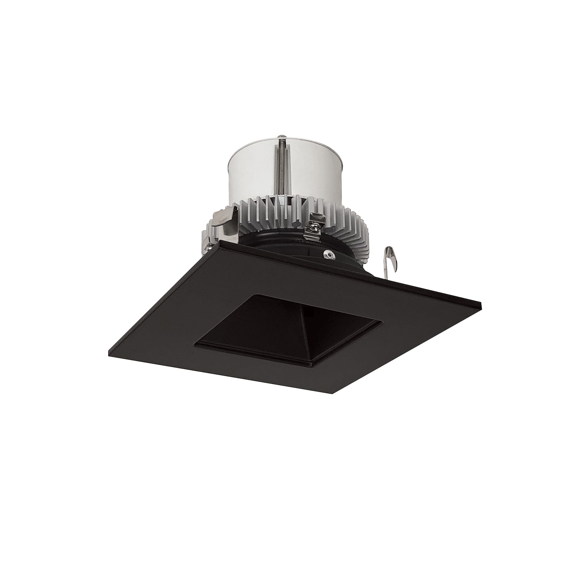 Nora Lighting NLCBC2-45627BB/10 - Recessed - 4 Inch Cobalt Click LED Retrofit, Square Reflector, 1000lm / 12W, 2700K, Black Reflector / Black Flange