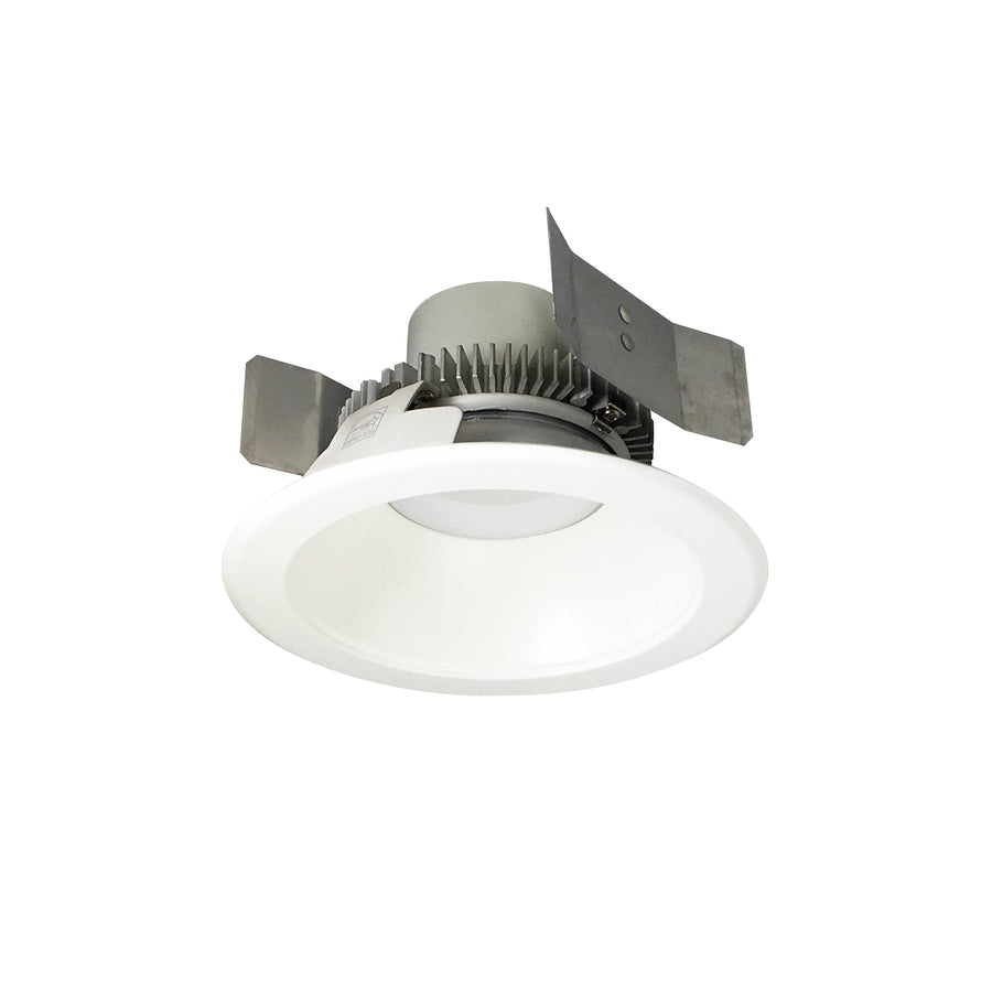 Nora NLCBC2-55135MPW/A 5 inch Cobalt Click Round Retrofit Reflector, 750lm / 10W, 3500K, Matte Powder White Reflector / Matte Powder White Flange