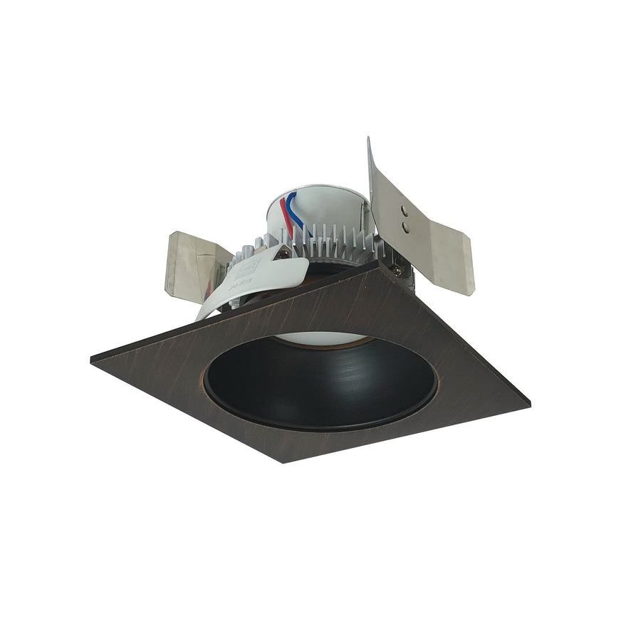 Nora NLCBC2-55335BZBZ/A 5 inch Cobalt Click Square Retrofit Reflector with Round Aperture, 750lm / 10W, 3500K, Bronze Reflector / Bronze Flange