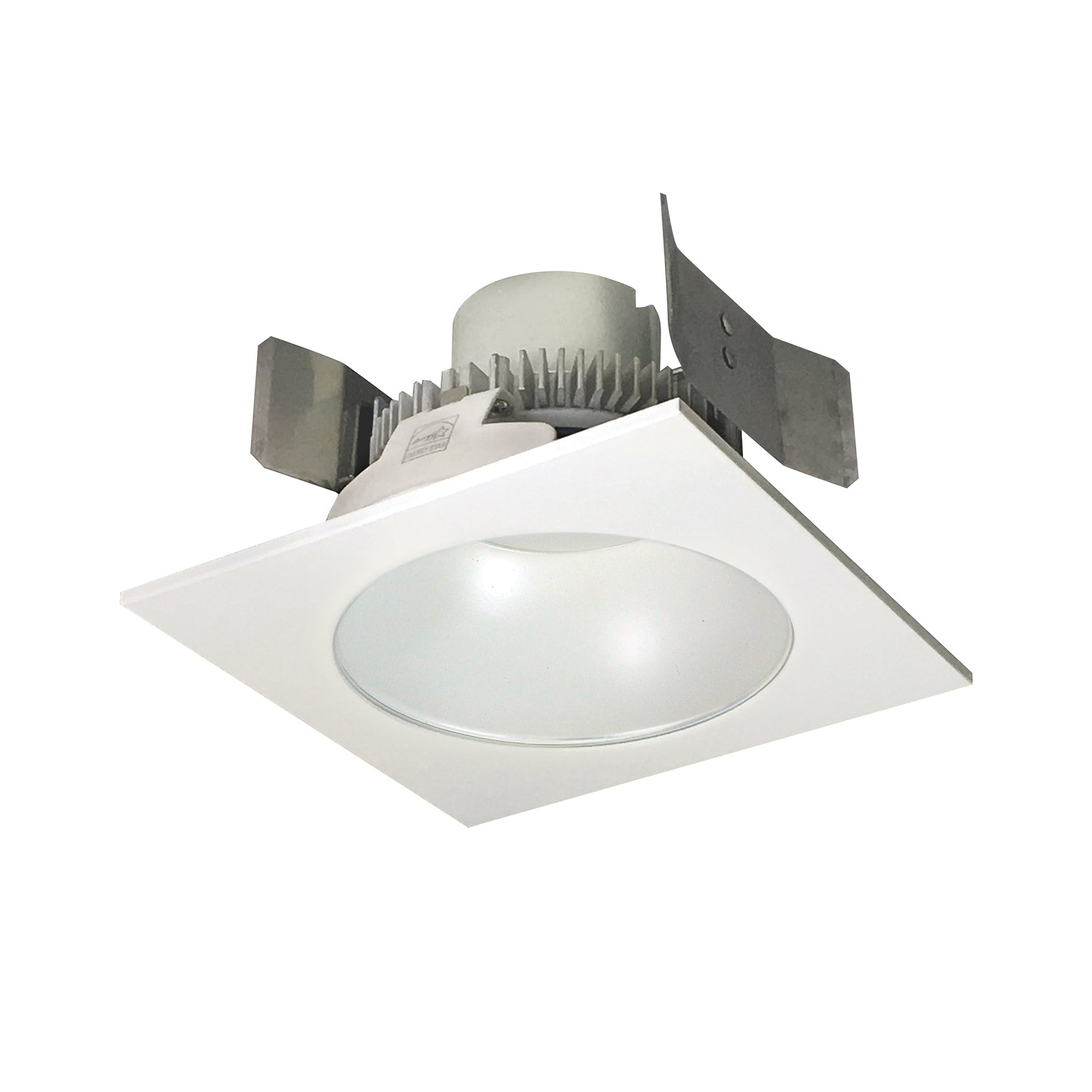Nora NLCBC2-55335WW/A 5 inch Cobalt Click Square Retrofit Reflector with Round Aperture, 750lm / 10W, 3500K, White Reflector / White Flange