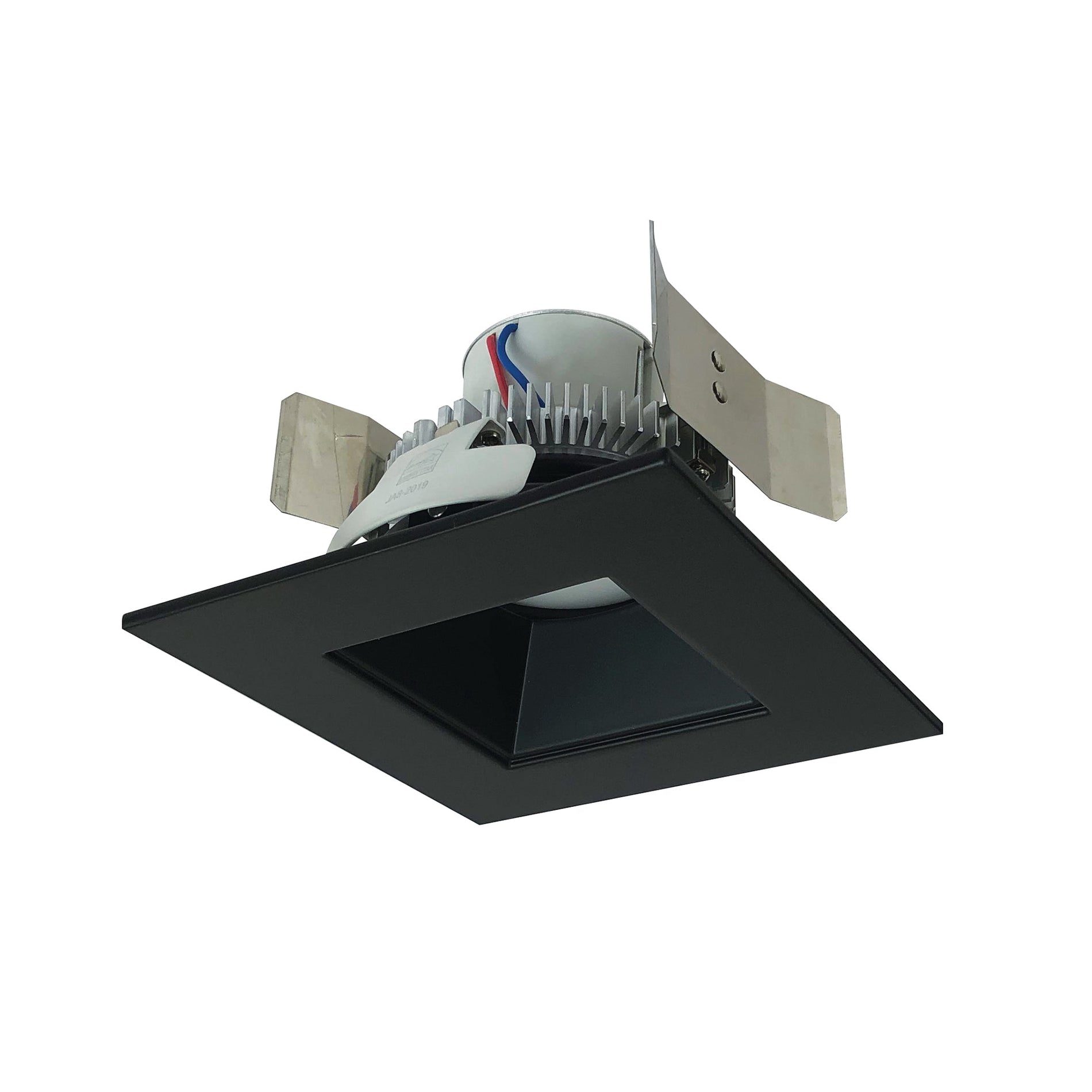 Nora NLCBC2-55635BB/A 5 inch Cobalt Click Square Retrofit Reflector with Square Aperture, 750lm / 10W, 3500K, Black Reflector / Black Flange