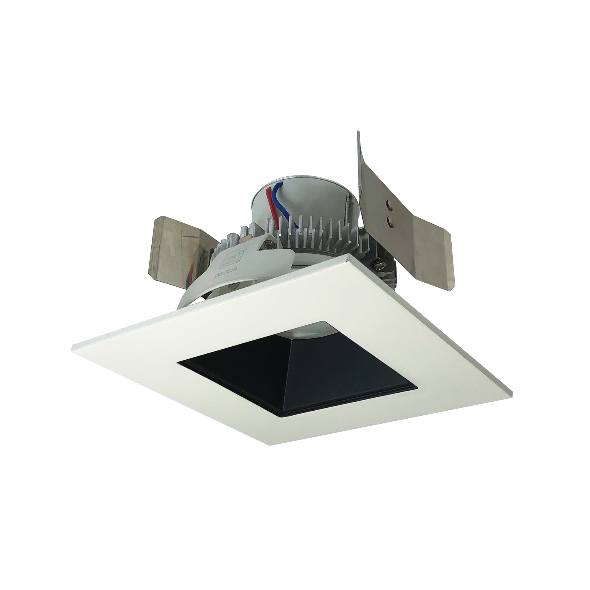 Nora Lighting NLCBC2-556CDBW/A - Recessed - 5 Inch Cobalt Click LED Retrofit, Square Reflector, 750lm / 10W, Comfort Dim, Black Reflector / White Flange