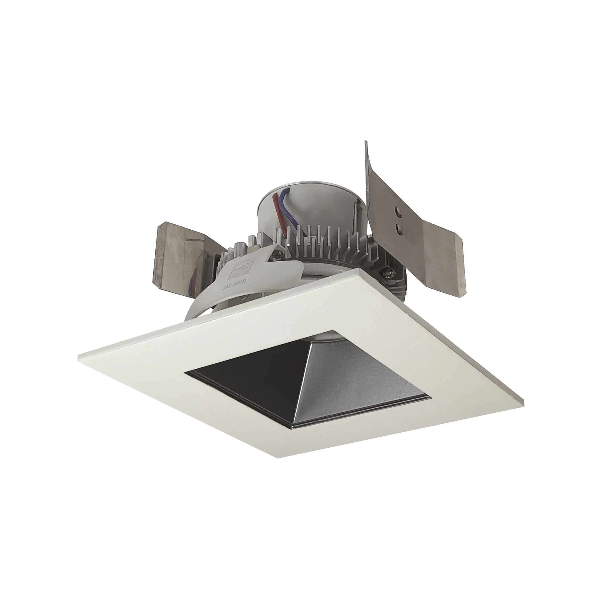 Nora Lighting NLCBC2-55640PW/10 - Recessed - 5 Inch Cobalt Click LED Retrofit, Square Reflector, 1000lm / 12W, 4000K, Pewter Reflector / White Flange