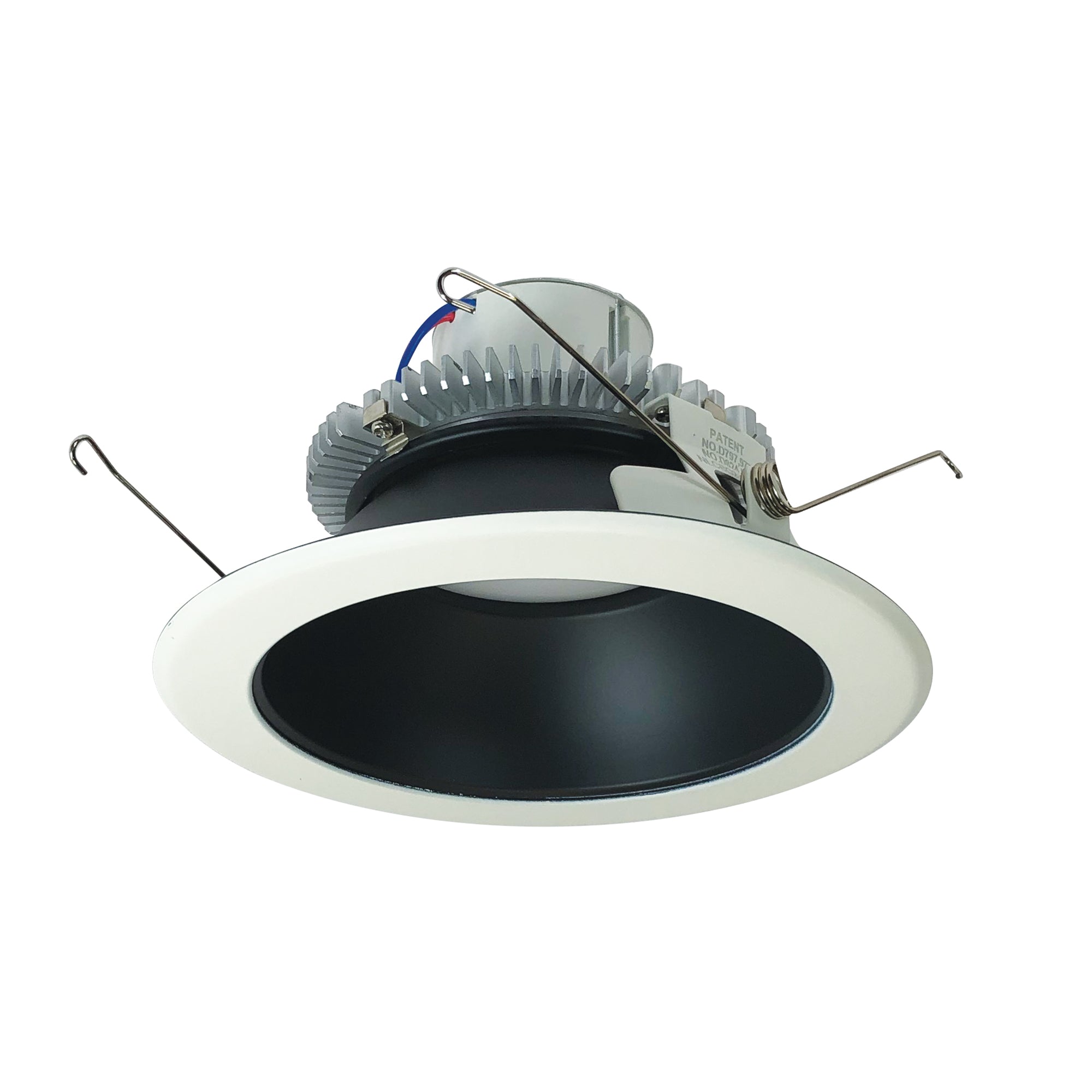 Nora Lighting NLCBC2-65140BW/10LE4 - Recessed - 6 Inch Cobalt Click LED Retrofit, Round Reflector, 1000lm / 12W, 4000K, Black Reflector / White Flange, 120V-277V input; Triac / ELV / 0-10V dimming