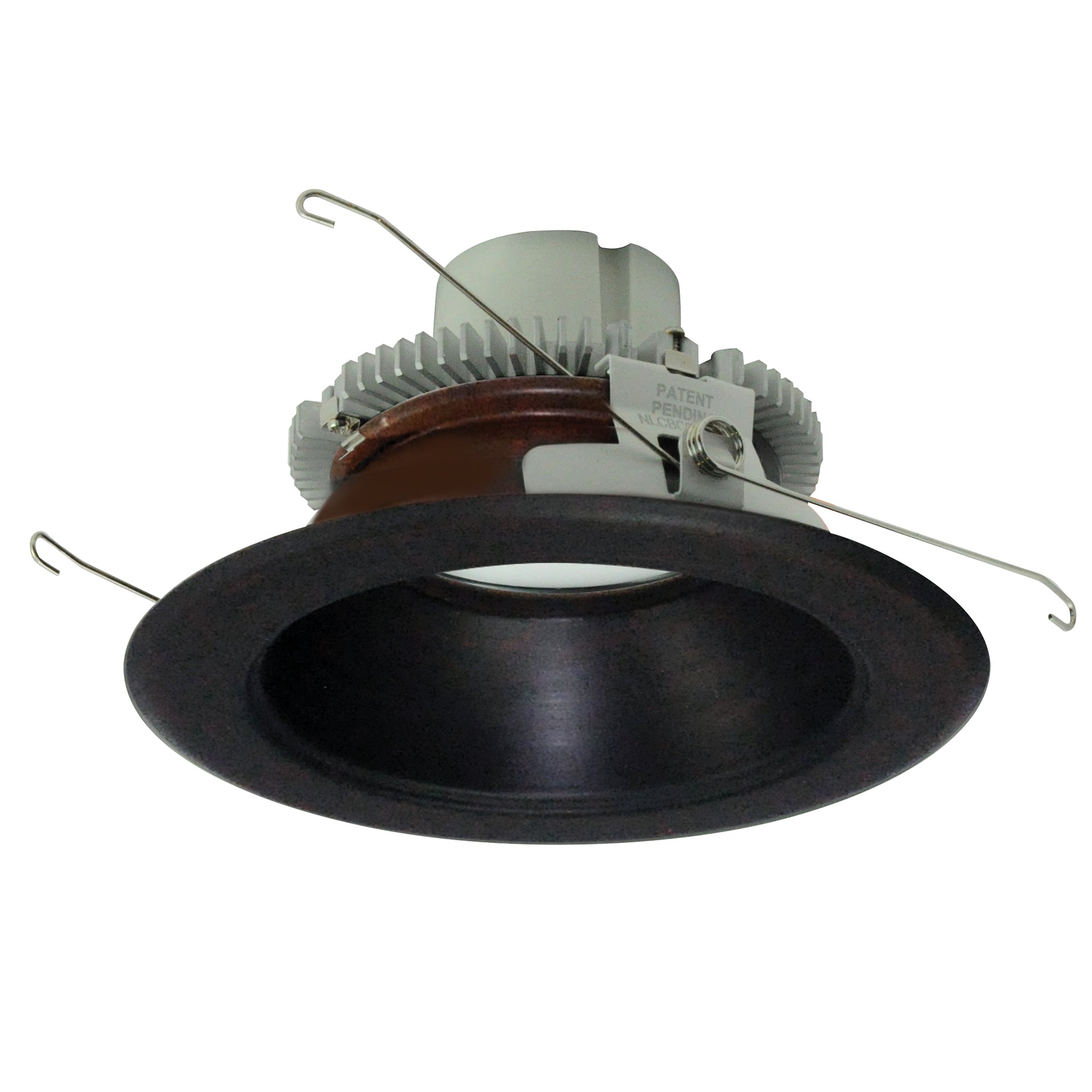 Nora Lighting NLCBC2-65140BZBZ/10EM - Recessed - 6 Inch Cobalt Click LED Retrofit, Round Reflector, 1000lm / 12W, 4000K, Bronze Reflector / Bronze Flange, Pre-Wired for Emergency