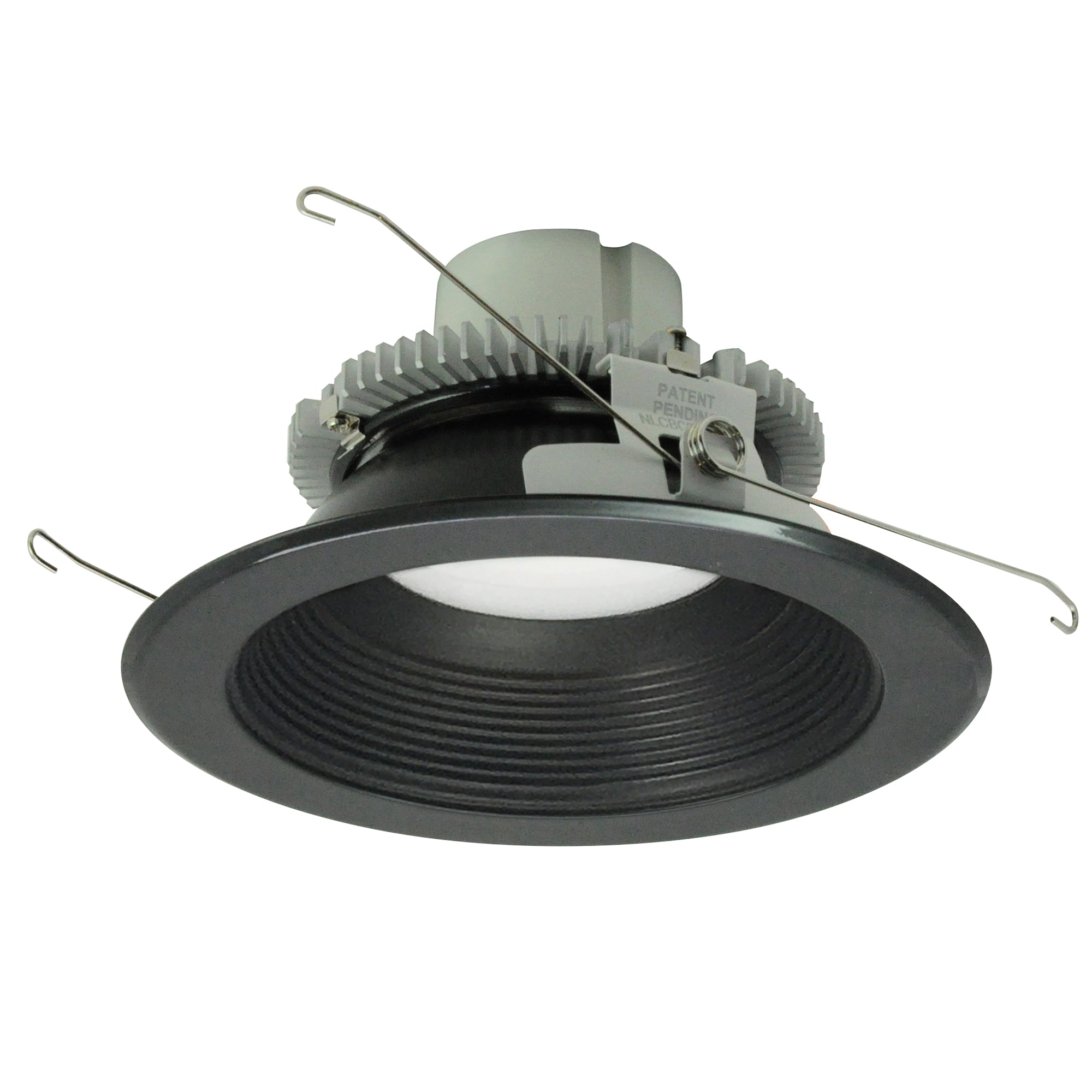 Nora Lighting NLCBC2-65227BB/ALE4 - Recessed - 6 Inch Cobalt Click LED Retrofit, Baffle, 750lm / 10W, 2700K, Black Baffle / Black Flange, 120V-277V input; Triac / ELV / 0-10V dimming