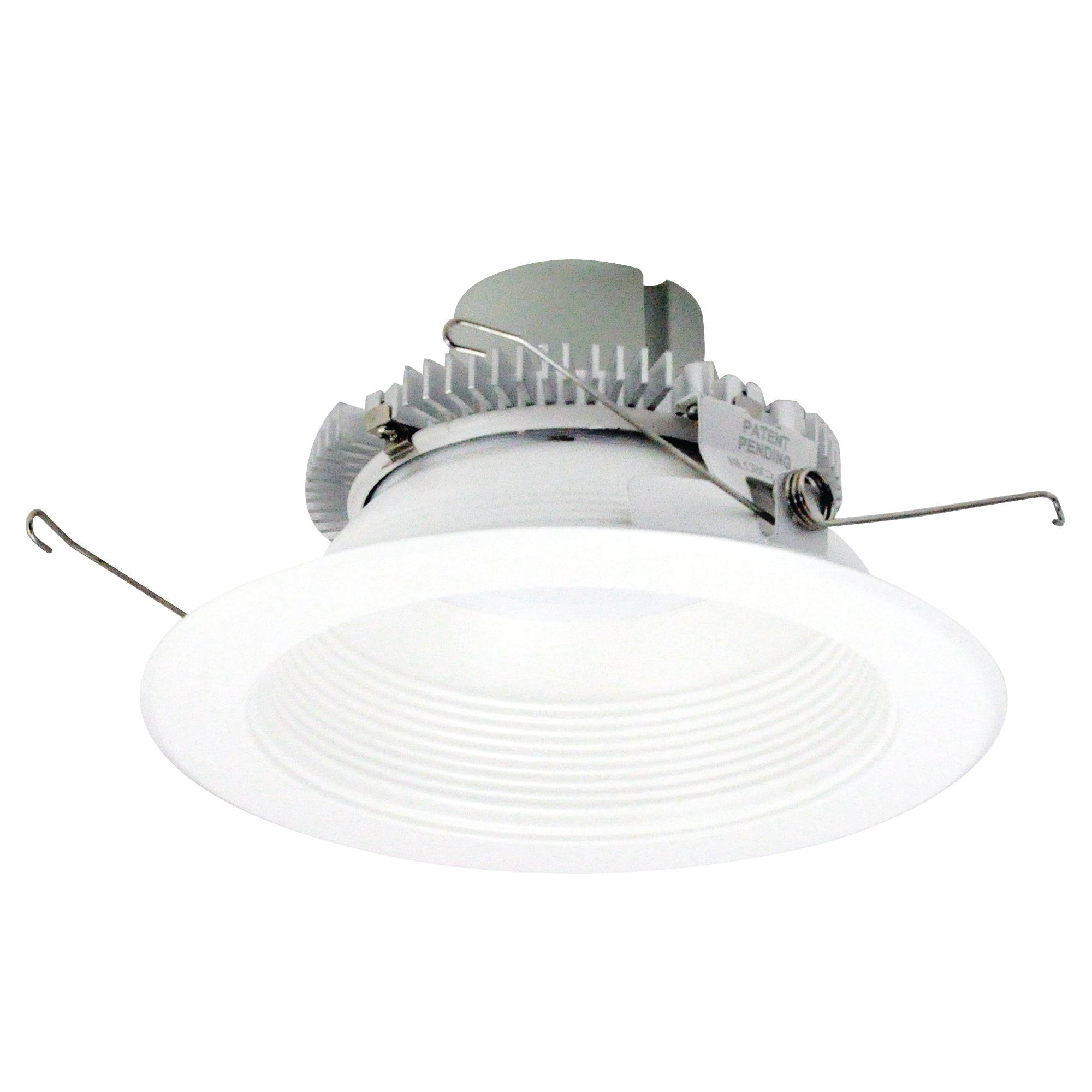 Nora Lighting NLCBC2-65230MPW/ALE4 - Recessed - 6 Inch Cobalt Click LED Retrofit, Baffle, 750lm / 10W, 3000K, Matte Powder White Baffle / Matte Powder White Flange, 120V-277V input; Triac / ELV / 0-10V dimming