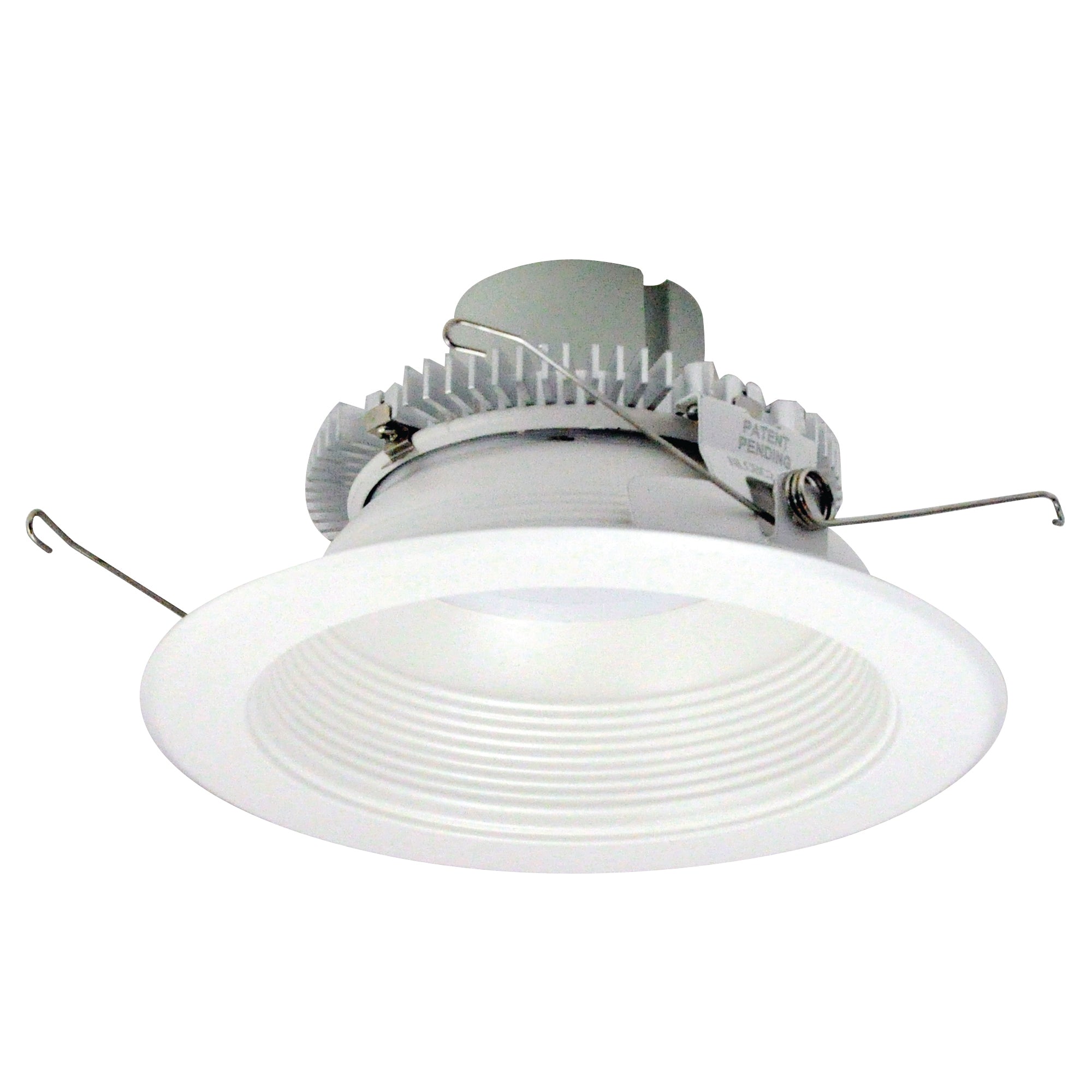 Nora Lighting NLCBC2-65230WW/10EM - Recessed - 6 Inch Cobalt Click LED Retrofit, Baffle, 1000lm / 12W, 3000K, White Baffle / White Flange, Pre-Wired for Emergency