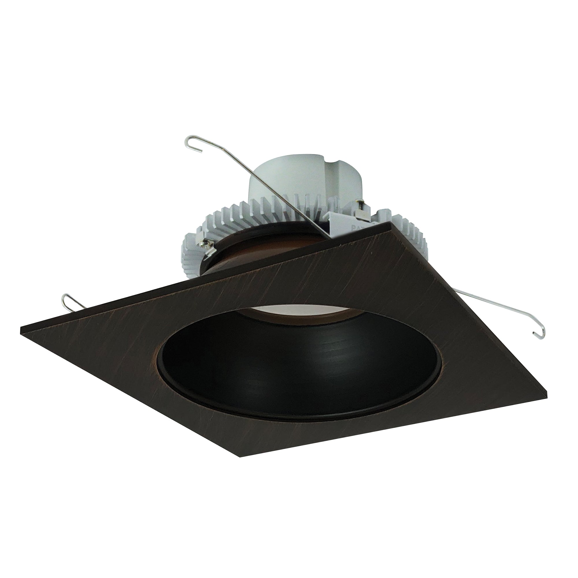 Nora Lighting NLCBC2-65327BZBZ/10 - Recessed - 6 Inch Cobalt Click LED Retrofit, Square Reflector with Round Aperture, 1000lm / 12W, 2700K, Bronze Reflector / Bronze Flange