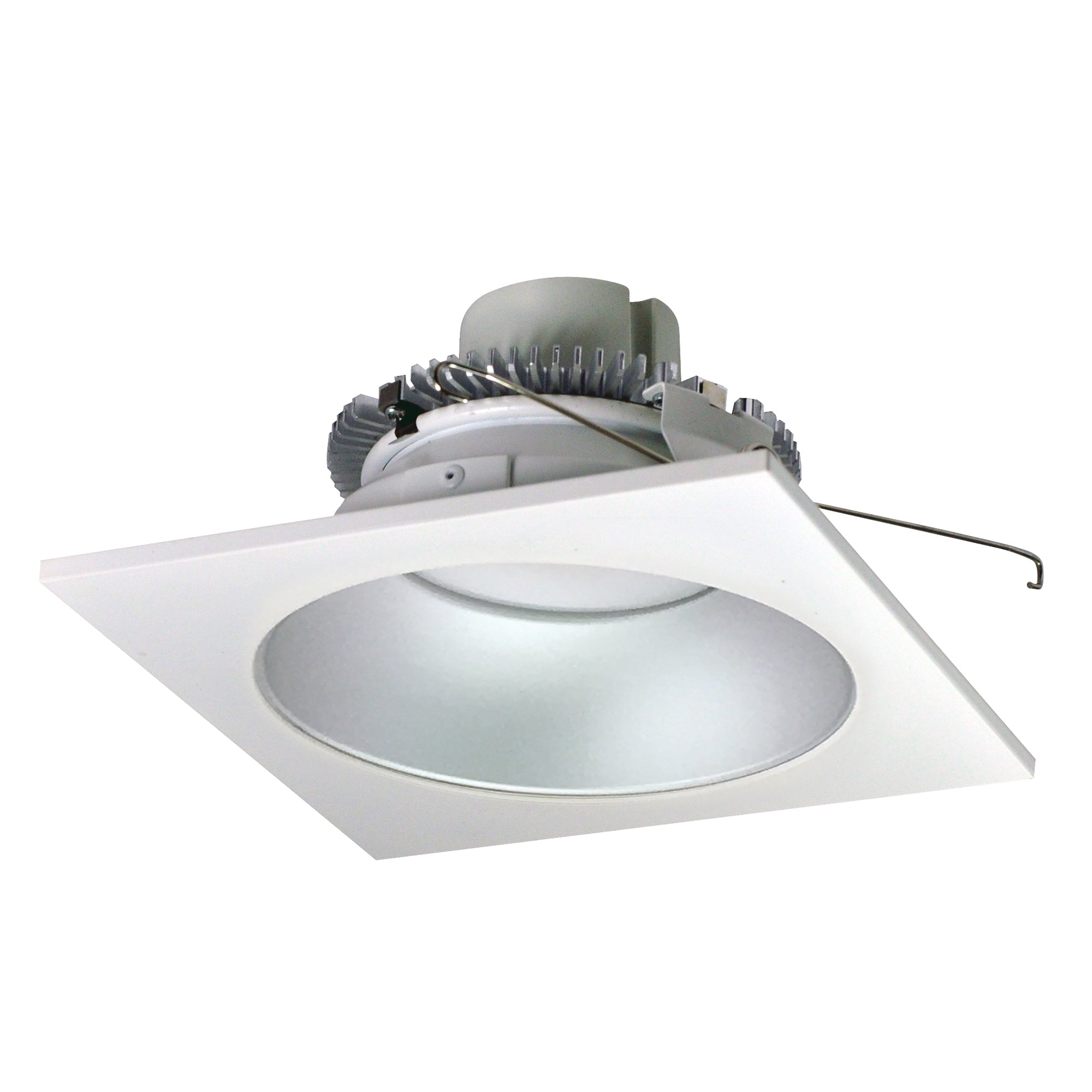 Nora Lighting NLCBC2-65335HZW/10LE4 - Recessed - 6 Inch Cobalt Click LED Retrofit, Square Reflector with Round Aperture, 1000lm / 12W, 3500K, Haze Reflector / White Flange, 120V-277V input; Triac / ELV / 0-10V dimming