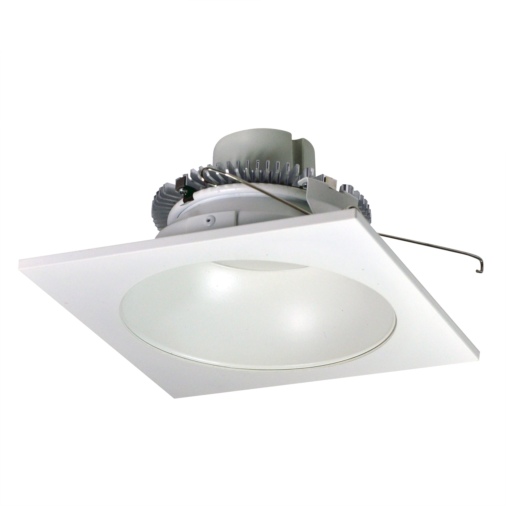 Nora Lighting NLCBC2-65335WW/A - Recessed - 6 Inch Cobalt Click LED Retrofit, Square Reflector with Round Aperture, 750lm / 10W, 3500K, White Reflector / White Flange