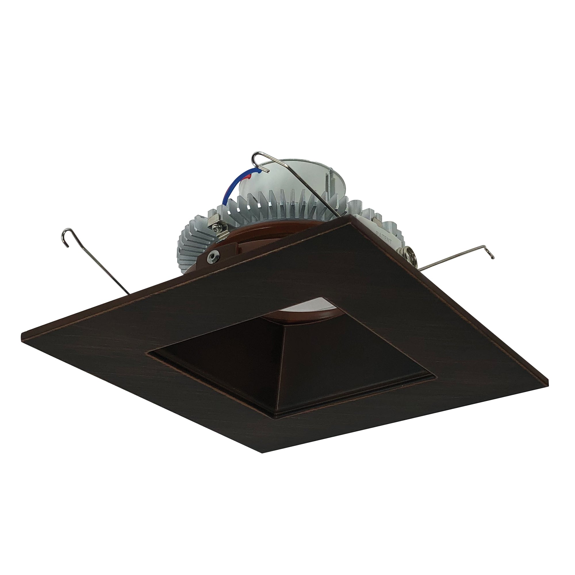 Nora Lighting NLCBC2-65627BZBZ/10 - Recessed - 6 Inch Cobalt Click LED Retrofit, Square Reflector, 1000lm / 12W, 2700K, Bronze Reflector / Bronze Flange