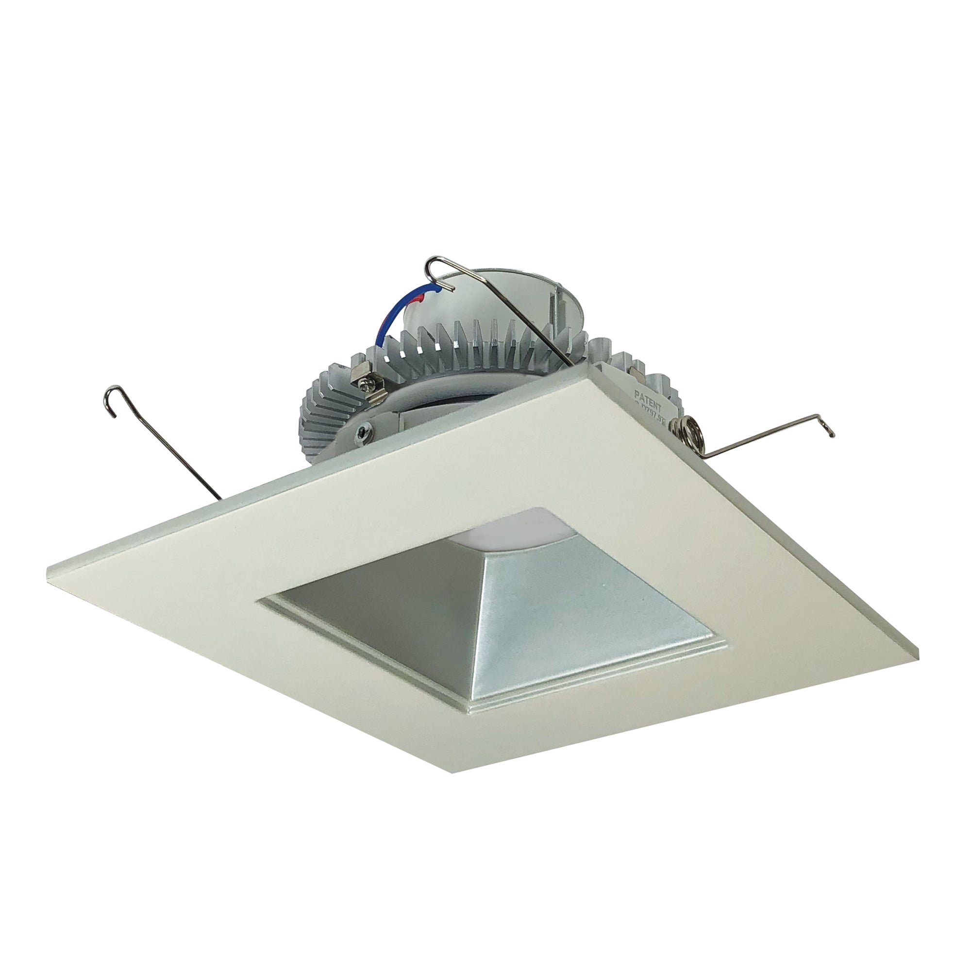 Nora Lighting NLCBC2-65630HZW/A - Recessed - 6 Inch Cobalt Click LED Retrofit, Square Reflector, 750lm / 10W, 3000K, Haze Reflector / White Flange