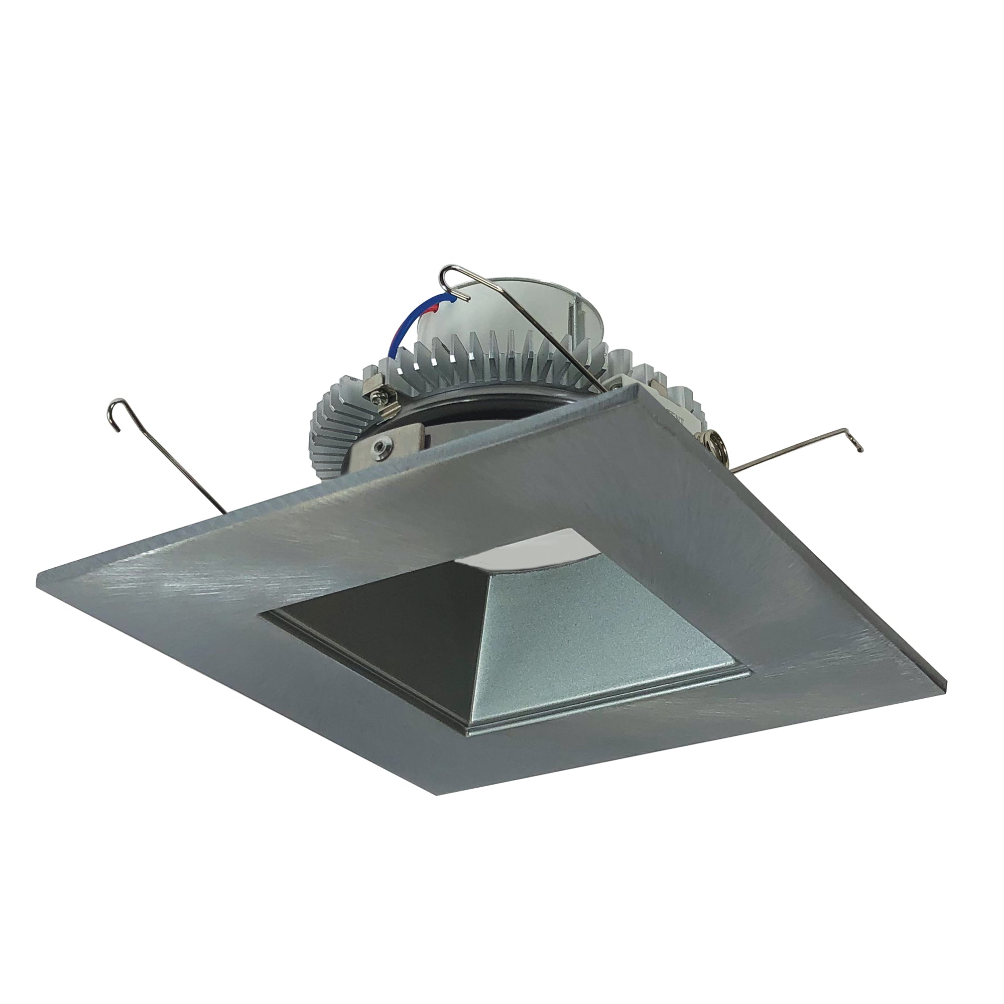 Nora Lighting NLCBC2-65627NN/10 - Recessed - 6 Inch Cobalt Click LED Retrofit, Square Reflector, 1000lm / 12W, 2700K, Natural Metal Reflector / Natural Metal Flange