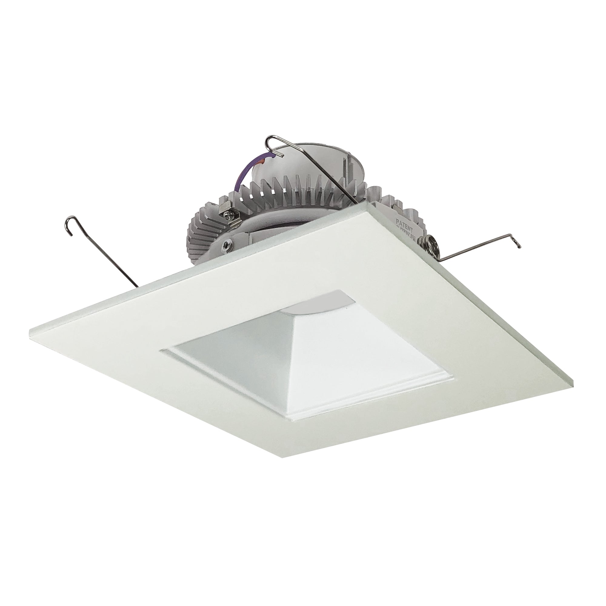 Nora Lighting NLCBC2-65630WW/10EM - Recessed - 6 Inch Cobalt Click LED Retrofit, Square Reflector, 1000lm / 12W, 3000K, White Reflector / White Flange, Pre-Wired for Emergency