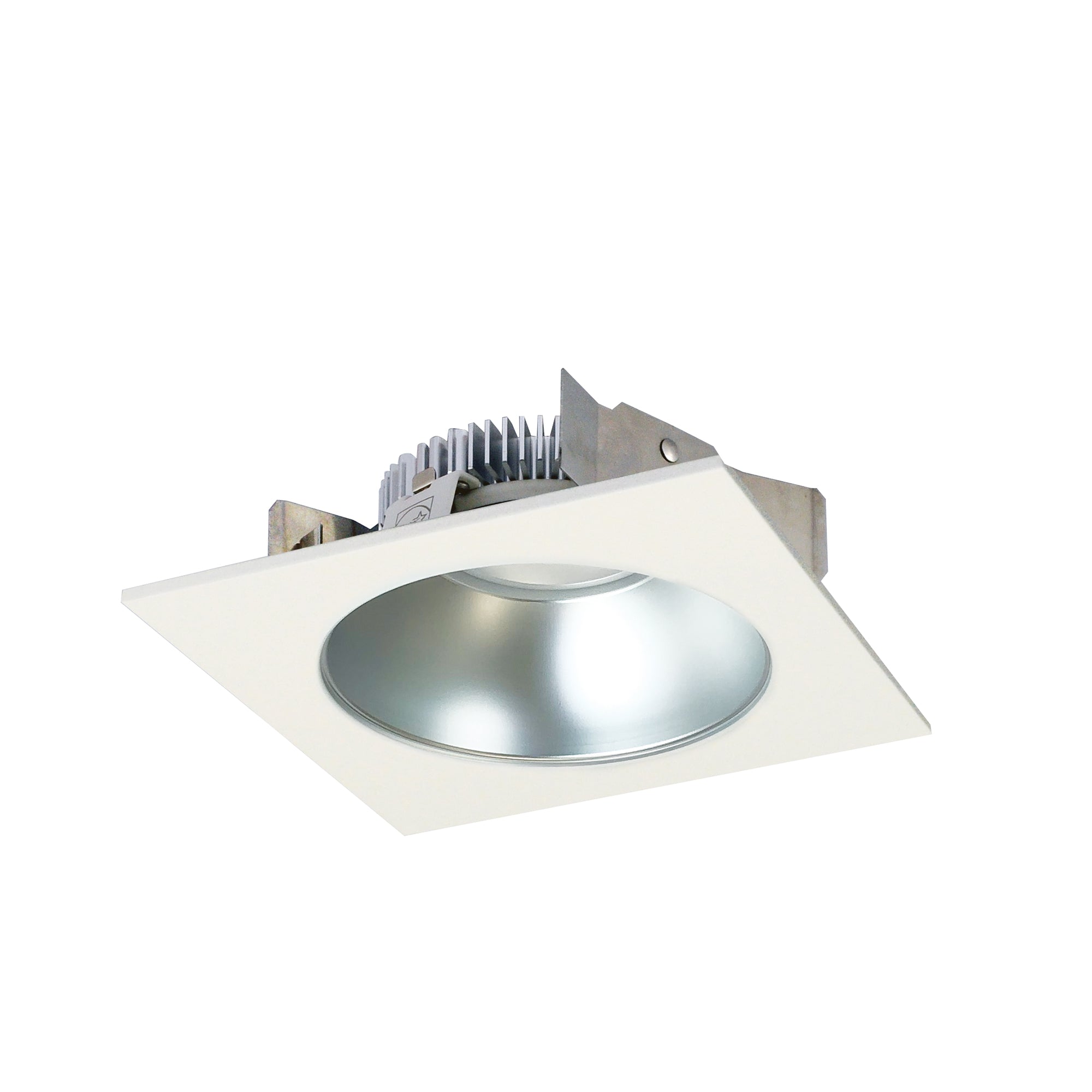 Nora Lighting NLCBS-4531240DW - Recessed - 4 Inch Cobalt Shallow High Lumen LED Trim, Square/Round Reflector, 1250lm, 4000K, Diffused/White