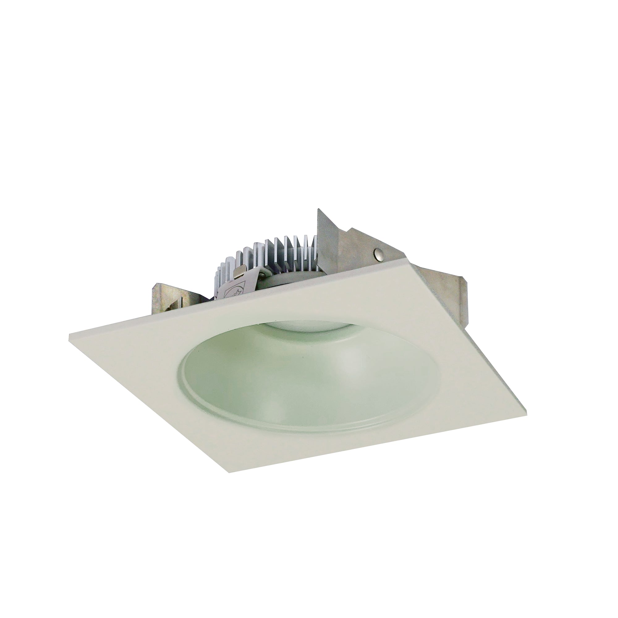 Nora Lighting NLCBS-4531227WW - Recessed - 4 Inch Cobalt Shallow High Lumen LED Trim, Square/Round Reflector, 1250lm, 2700K, White