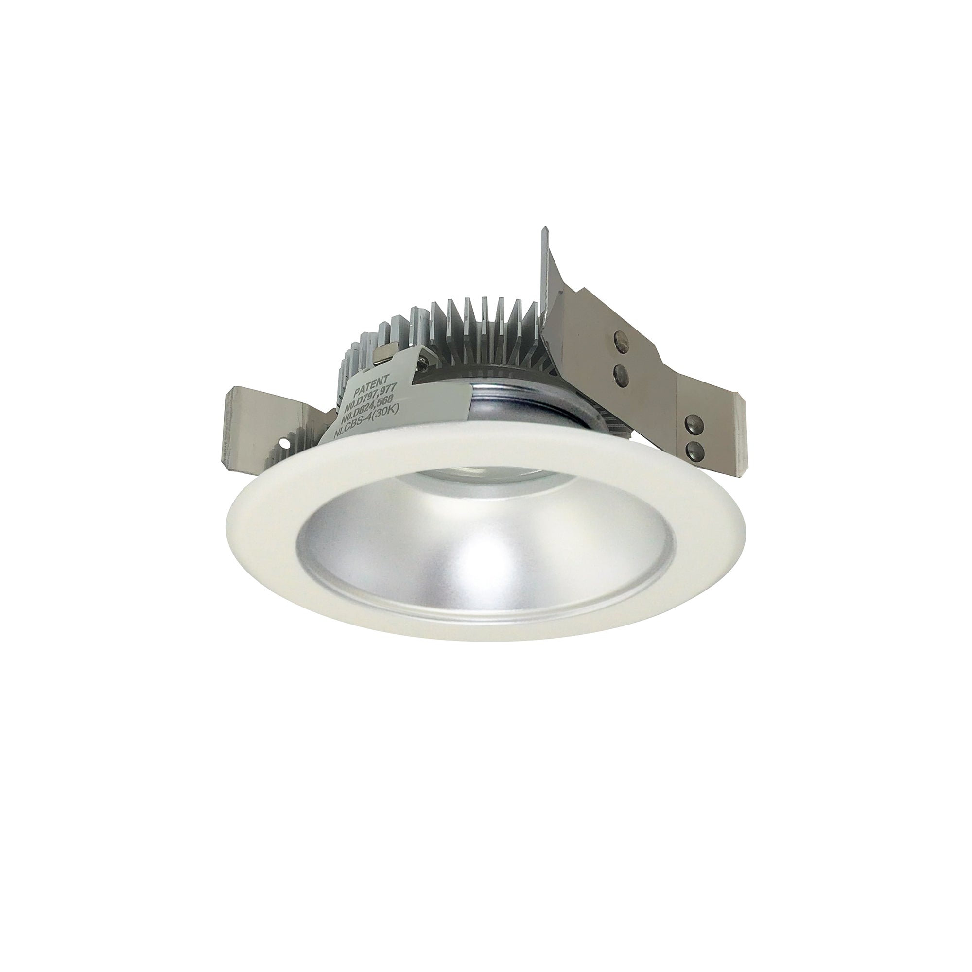 Nora Lighting NLCBS-4W511227HMPW - Recessed - 4 Inch Cobalt Shallow High Lumen LED Trim, Round Reflector, 1250lm, 2700K, Haze/MPW