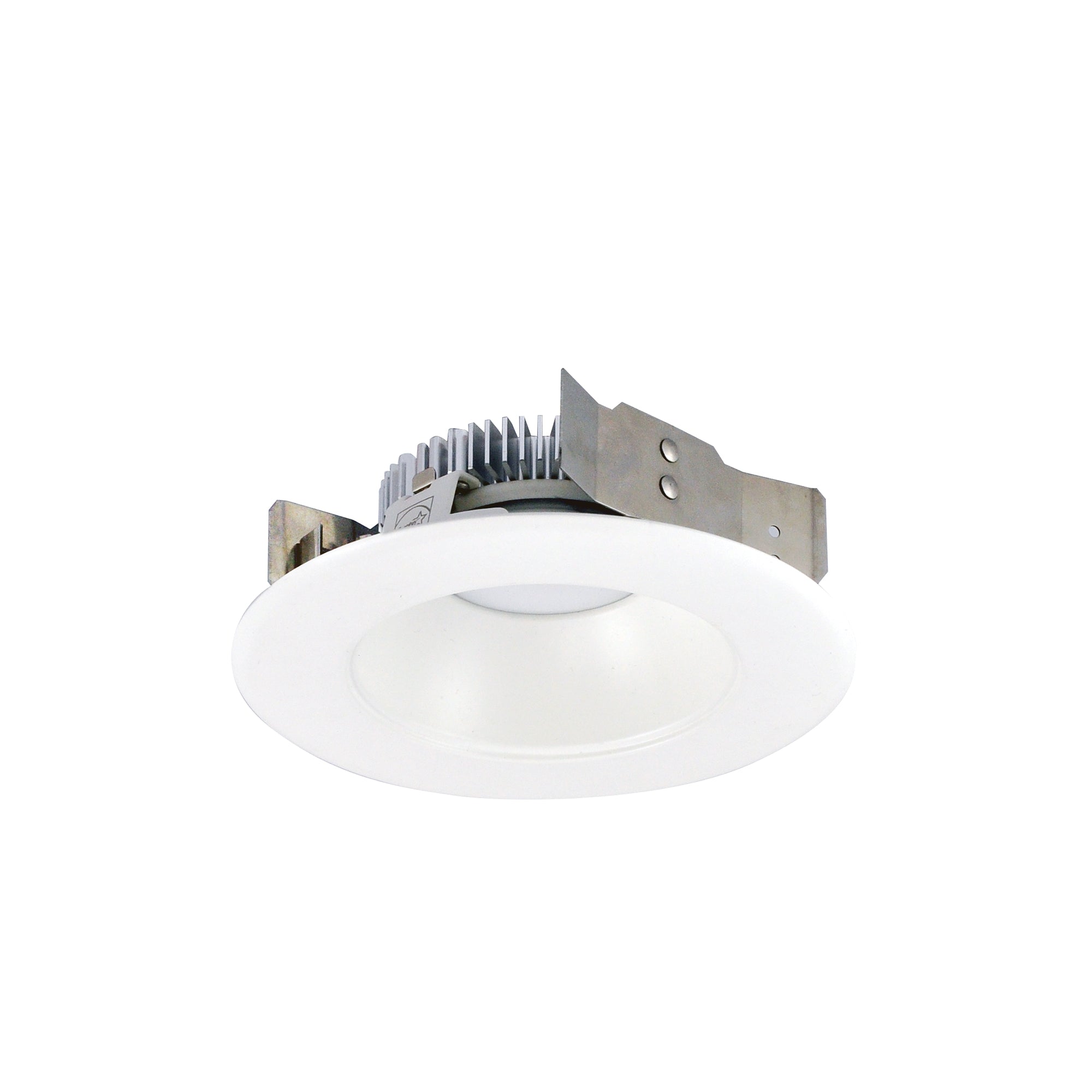 Nora Lighting NLCBS-4W518530MPW - Recessed - 4 Inch Cobalt Shallow High Lumen LED Trim, Round Reflector, 850lm, 3000K, Matte Powder White