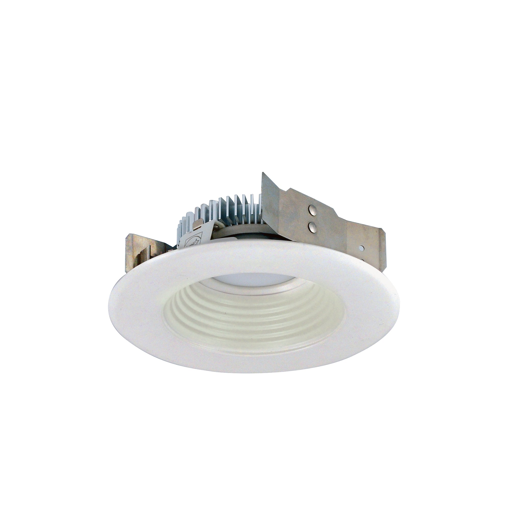 Nora Lighting NLCBS-4W521230WW - Recessed - 4 Inch Cobalt Shallow High Lumen LED Trim, Round Baffle, 1250lm, 3000K, White