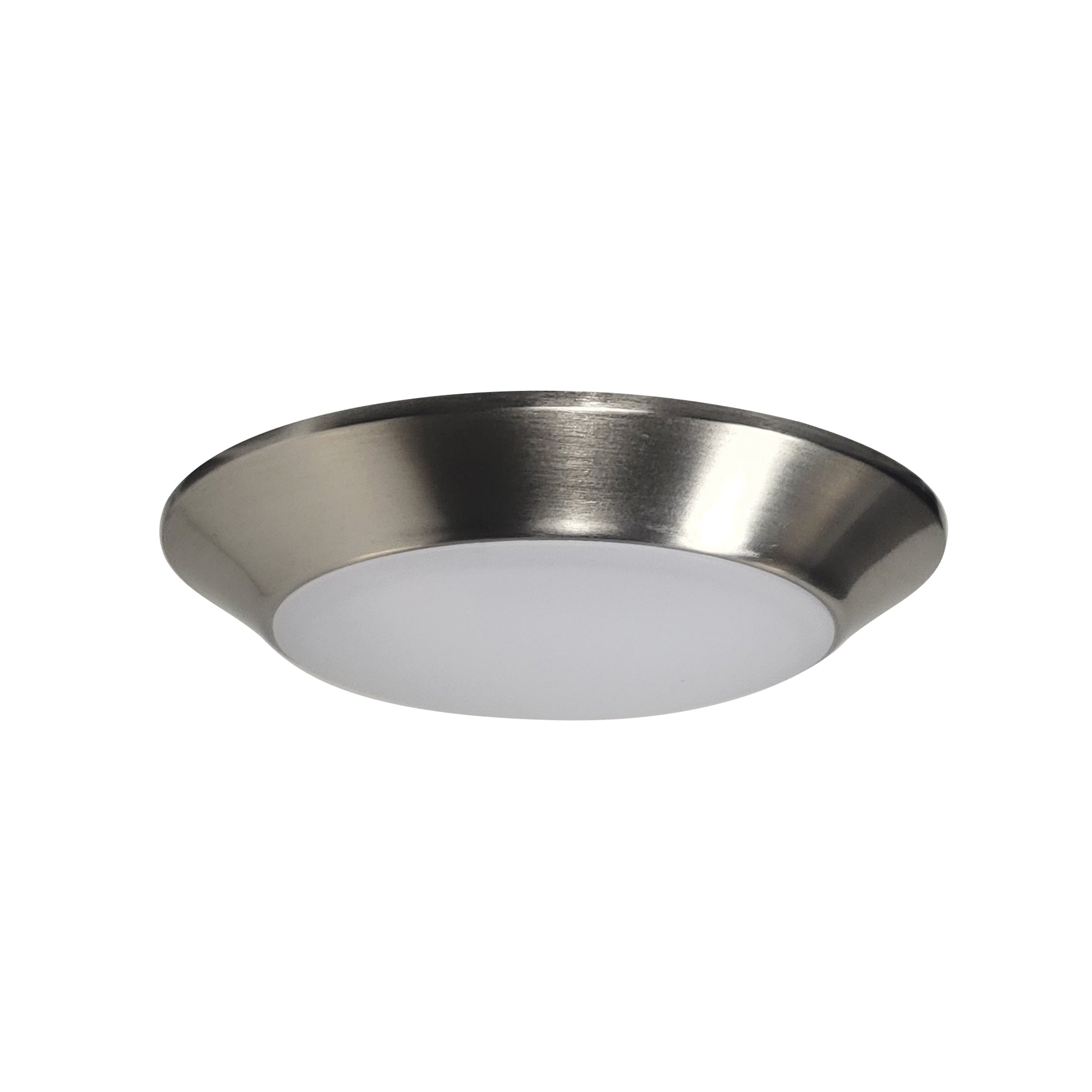 Nora Lighting NLOPAC-R4TWNM - Surface - 4 Inch AC Opal LED Surface Mount, 700lm / 10W, Selectable CCT, Natural Metal finish