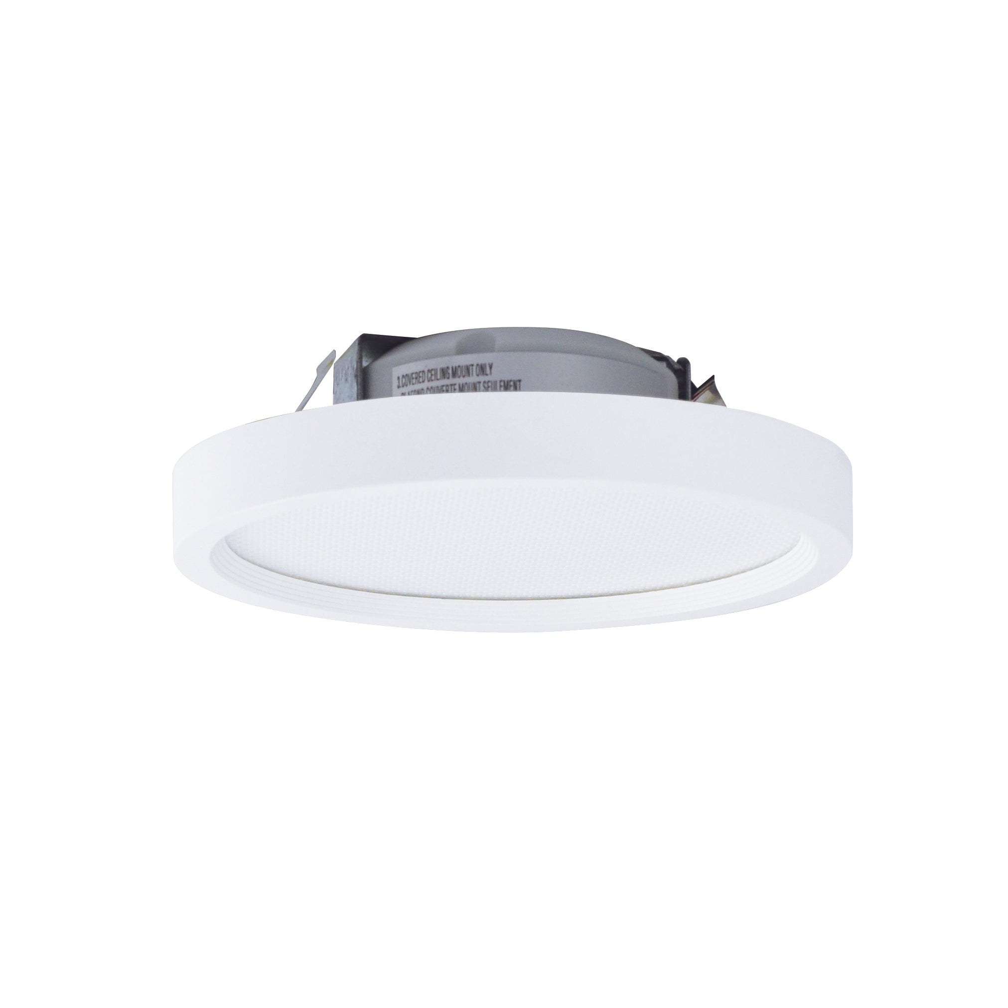 Nora Lighting NLOS-R42L27WW - Recessed - 4 Inch SURF Regressed Edge-Lit Surface Mounted LED, Round Baffle, 650lm, 11W, 2700K, 90+ CRI, 120V Triac/ELV Dimming, White