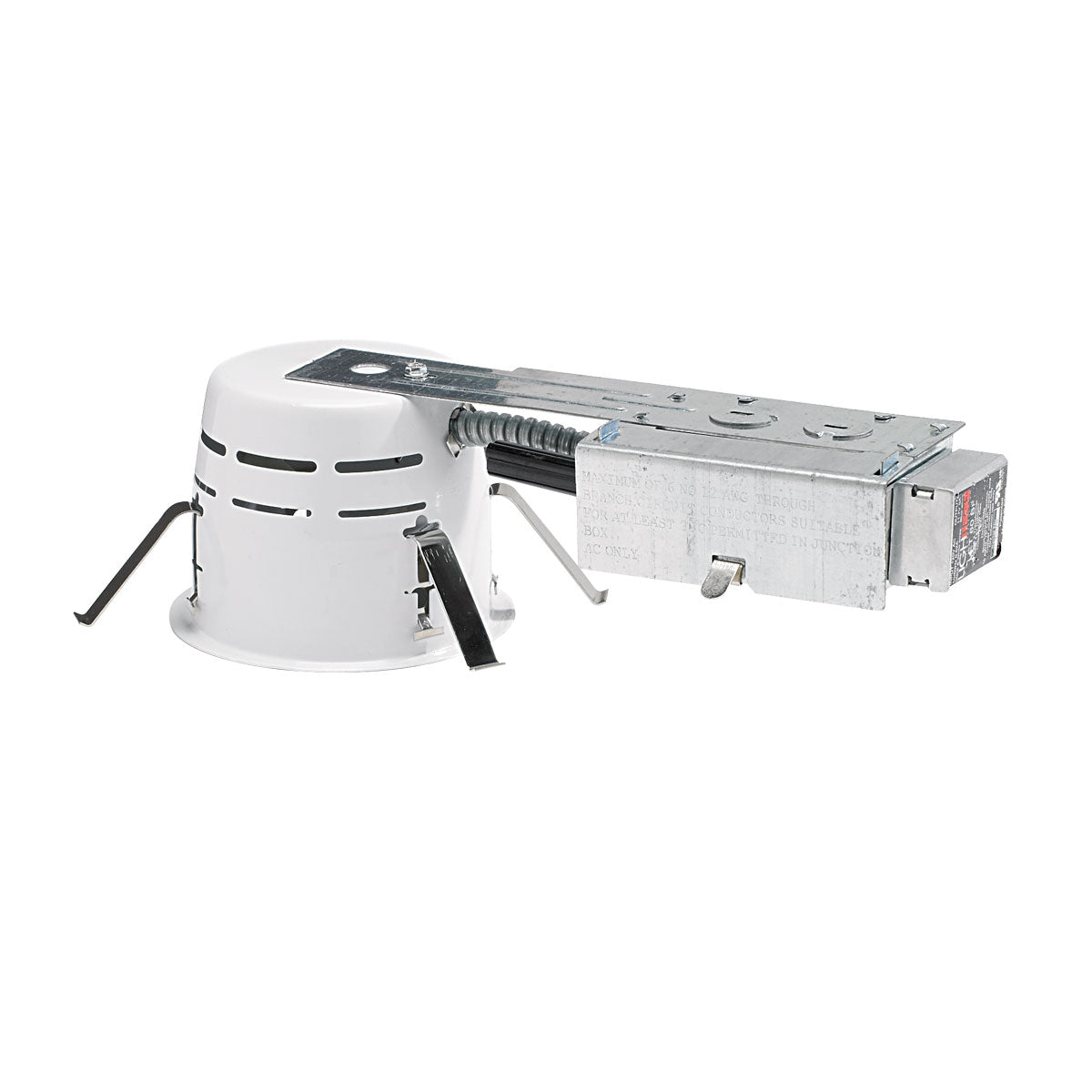 Nora Lighting NLR-403S/1EL - Recessed - 4 Inch Shallow Low Voltage Remodel Housing, 120V/12V Elect. Transformer, Max 50W