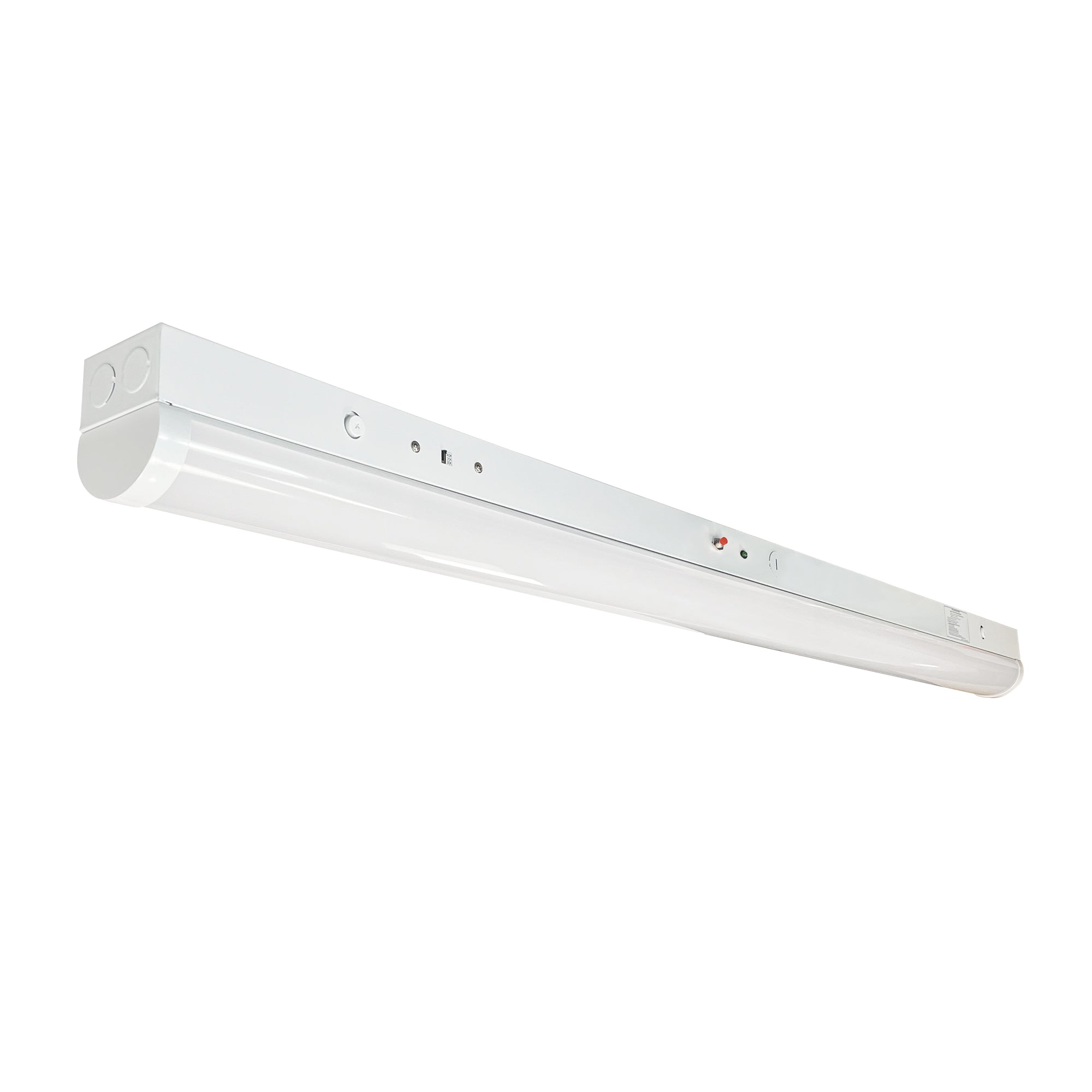 Nora Lighting NLSTR-4L1334W/EM - Linear - 48 Inch LED Tunable Strip Light, 3300lm / 24W, Selectable CCT (30/35/40K), White finish, 120-277V input; 0-10V Dimming w/ Integral Emergency