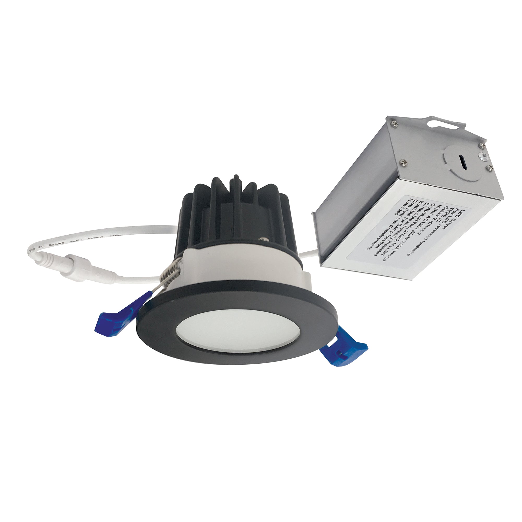 Nora Lighting NM2-2RDCS4030BB - Recessed - 2 Inch M2 Round LED Lensed Downlight, 400lm / 6W, 3000K, 120V, Matte Black