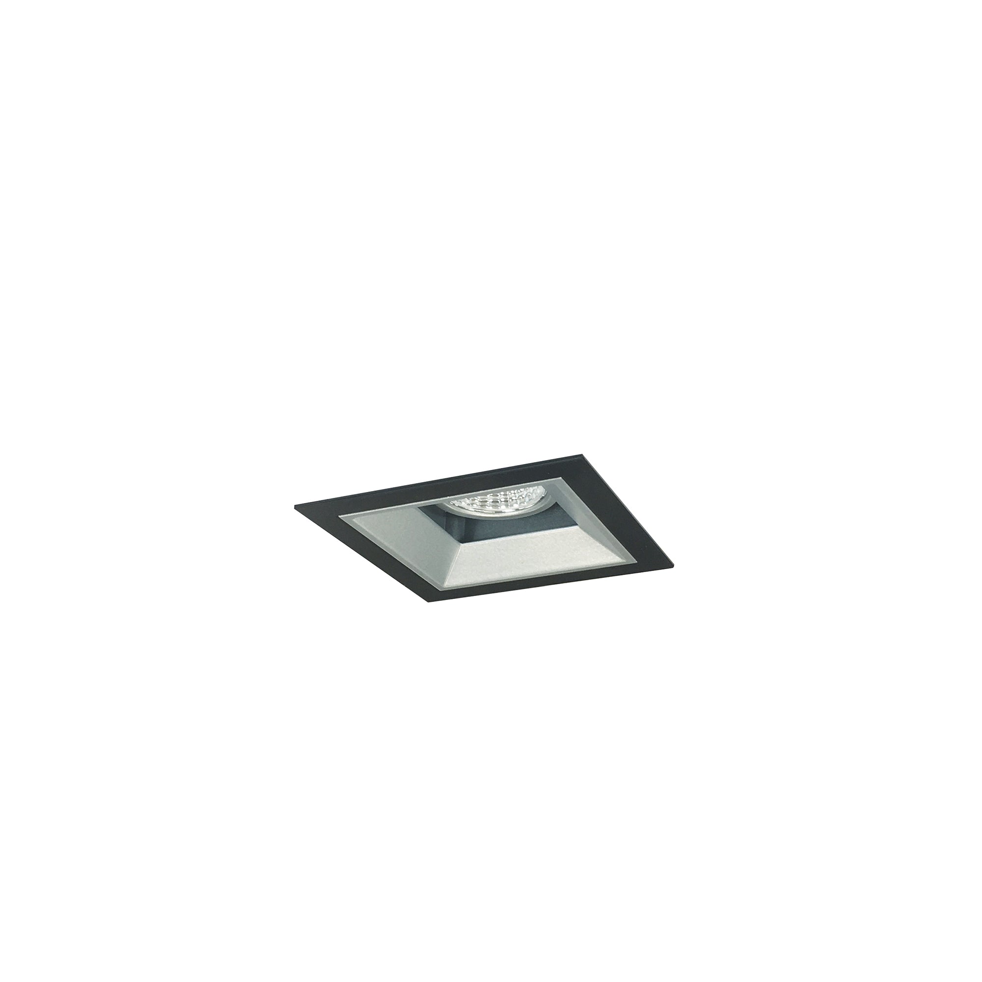 Nora Lighting NMIOT-11-B-F-27X-10-HZ - Recessed - Iolite MLS 1-Head Trim Kit, Black Flange, 2700K, 1000lm, Haze Fixed Downlt. Trim