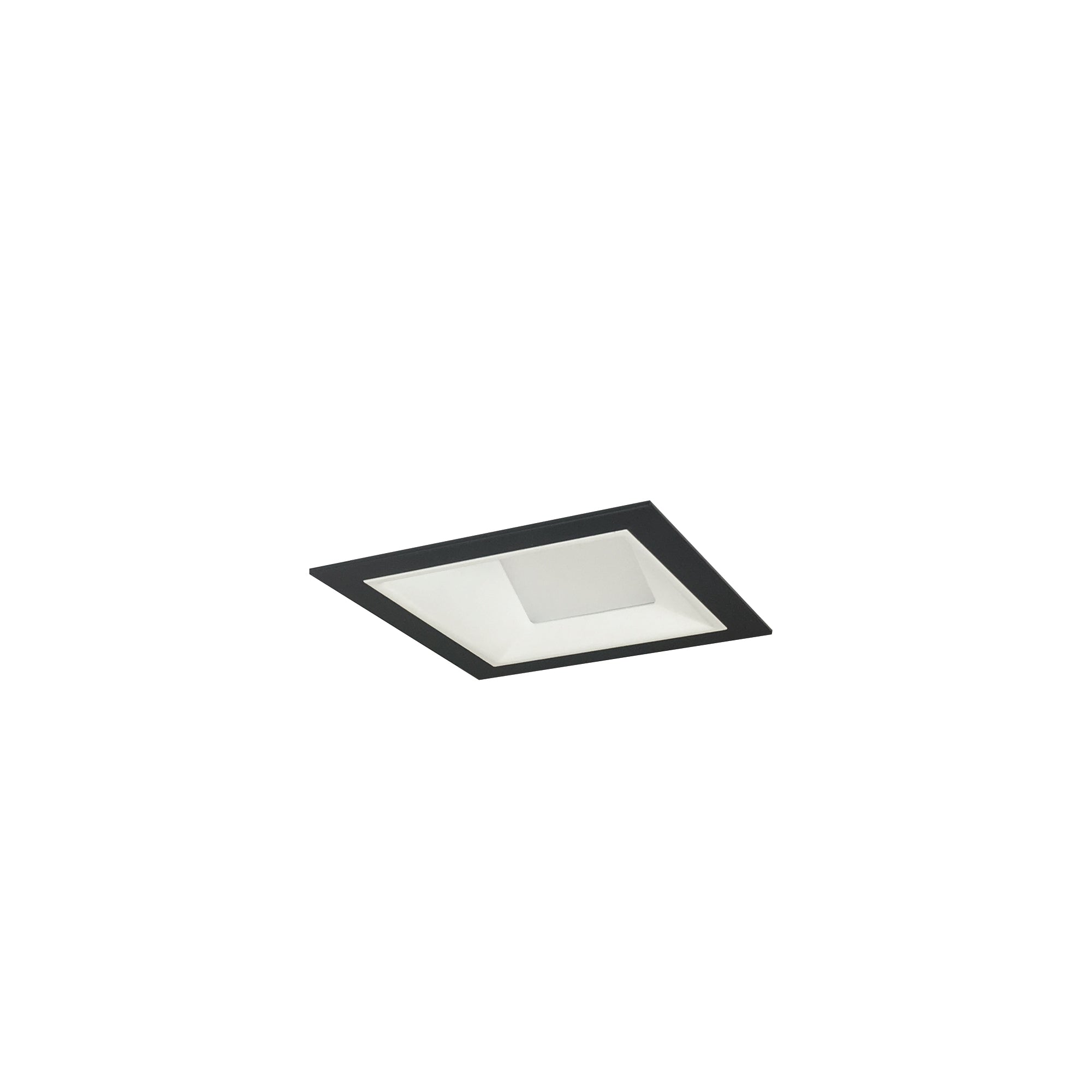 Nora Lighting NMIOT-11-B-W-30X-10-MPW - Recessed - Iolite MLS 1-Head Trim Kit, Black Flange, 3000K, 1000lm, MPW Wall Wash Trim