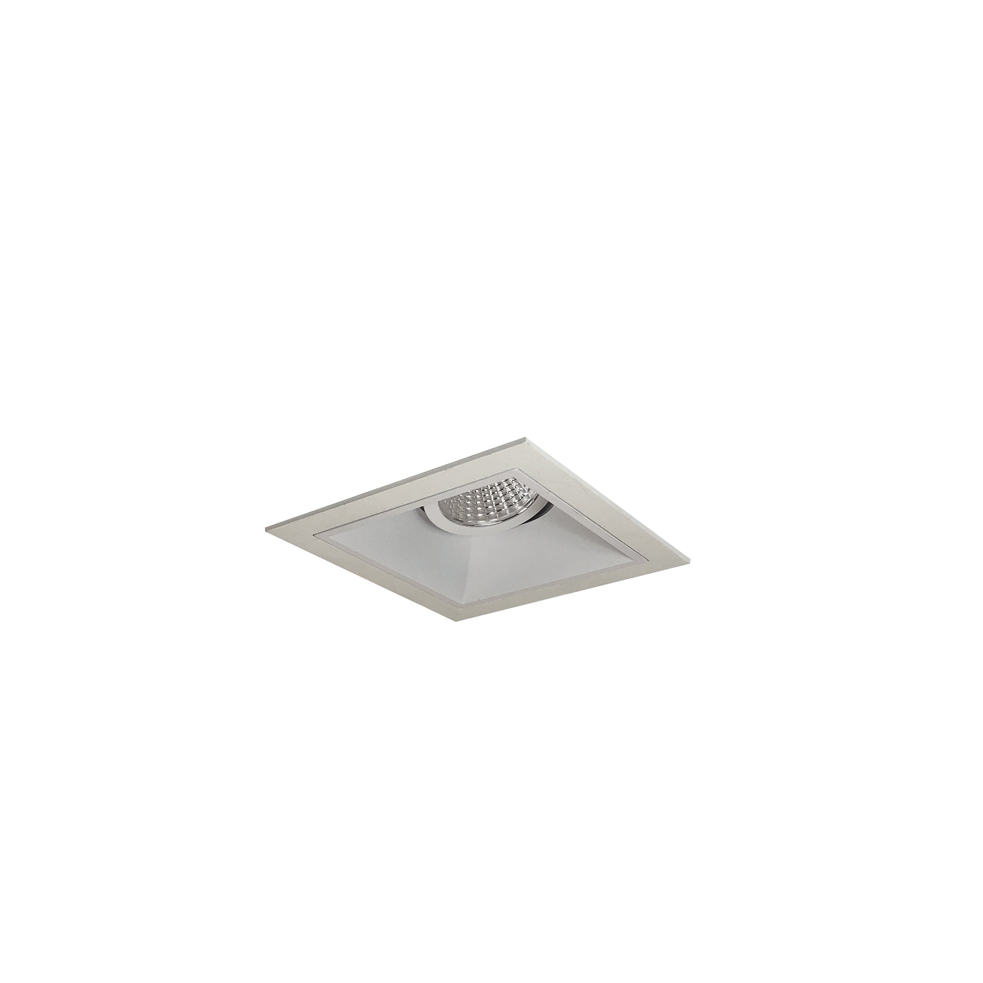 Nora Lighting NMIOT-11-MPW-G-27X-10-MPW - Recessed - Iolite MLS 1-Head Trim Set, MPW Flange, 2700K, 1000lm, MPW Adj. Gimbal Trim