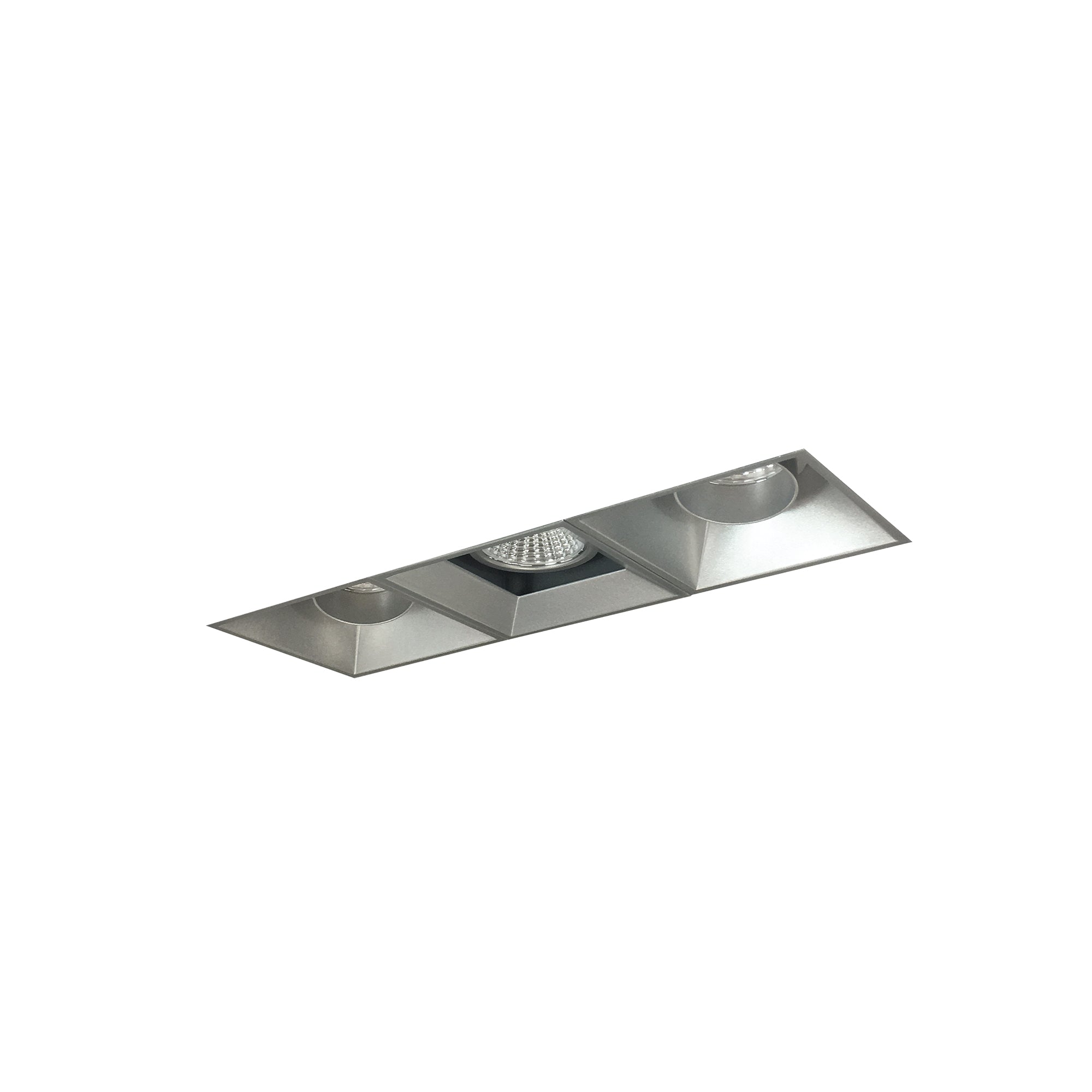 Nora Lighting NMIOTL-13-NF-AAF-CDX-10-HZ - Recessed - Iolite MLS 3-Head Trimless Reflector Kit, Comfort Dim, 800lm, Haze Adj. Snoot/Fixed Downlt. Trims